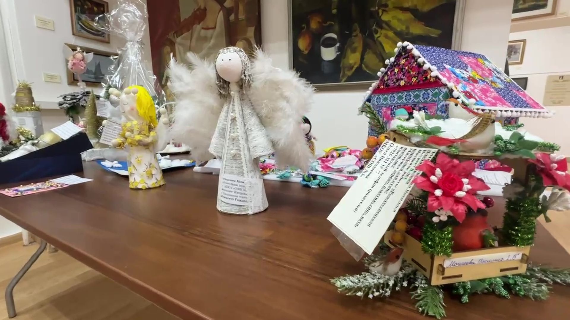 Реутов, культура, музей, выставка, детские поделки, зима, новый год,