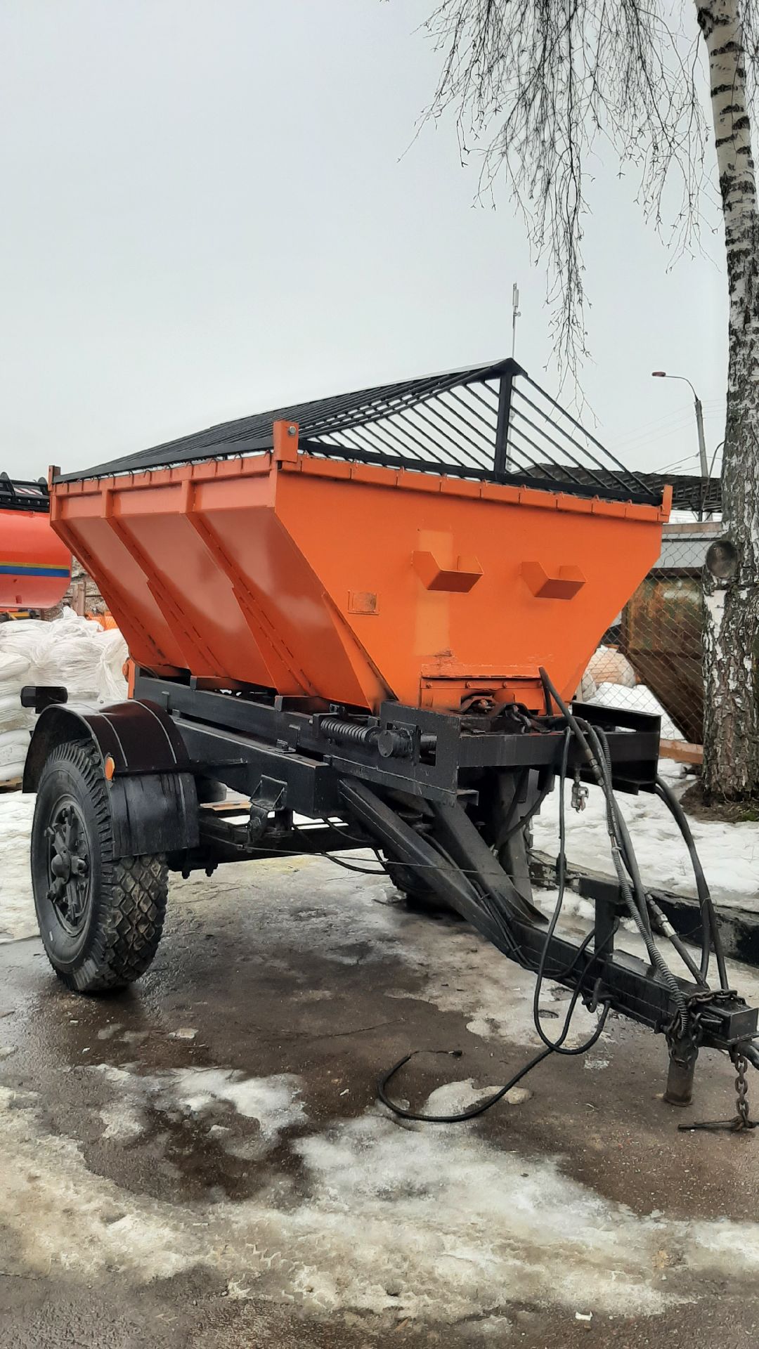 двор, доброе дело, снег,