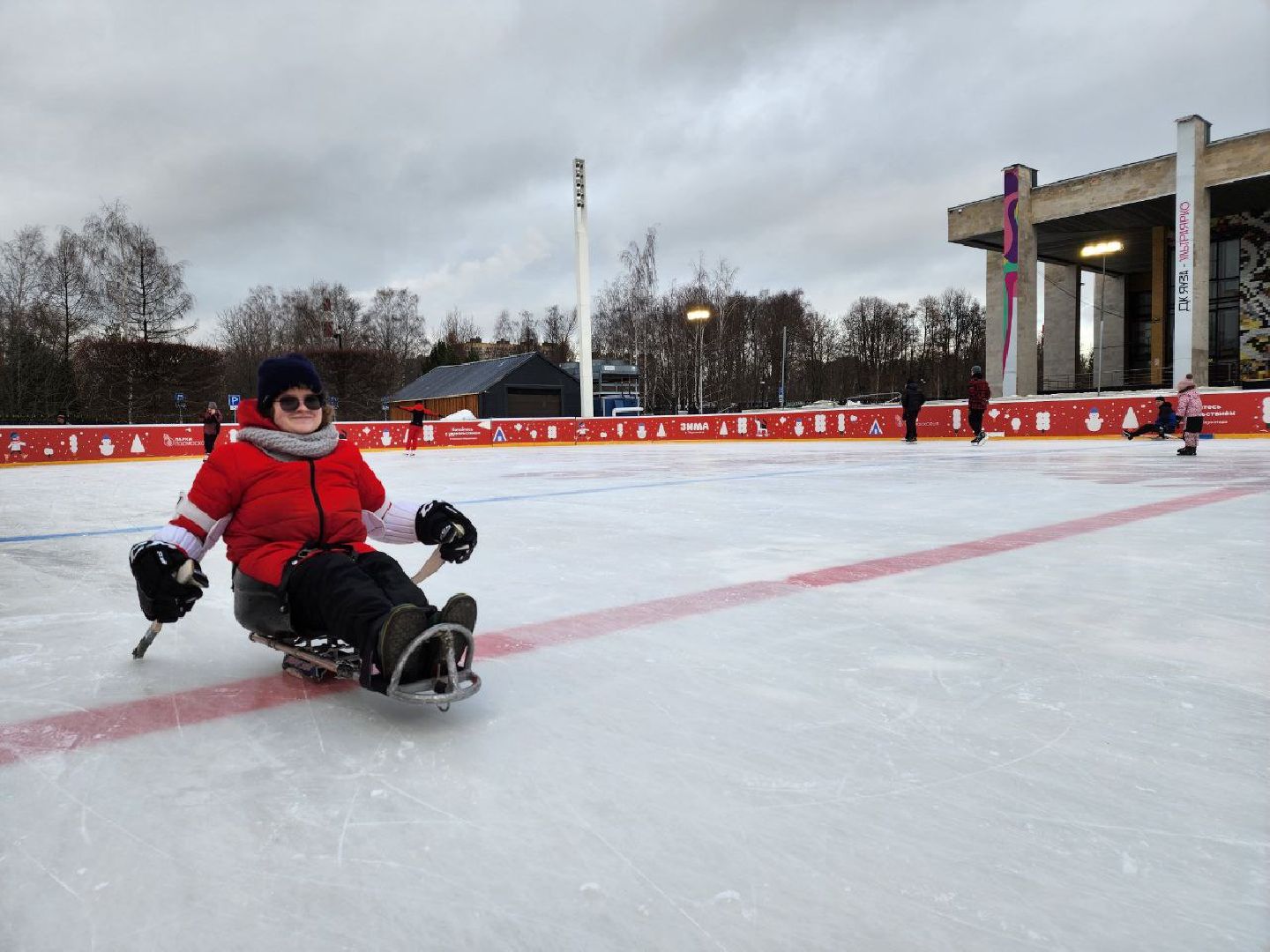 мытищи, следж-хоккей, Социальный проект, социальный проект Каток доступный для всех, дети с овз, инвалиды, Алексей Савлуков, зима в подмосковье,