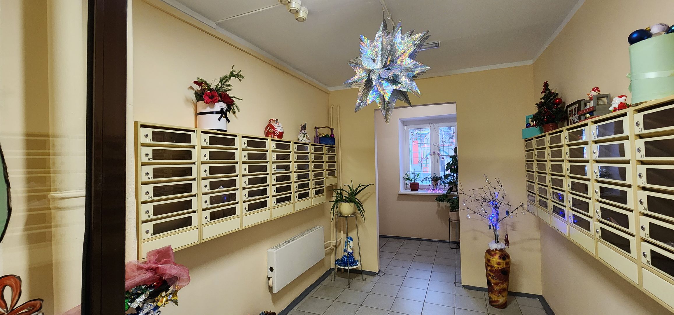 новогодний подъезд, праздничное настроение, Домодедово,