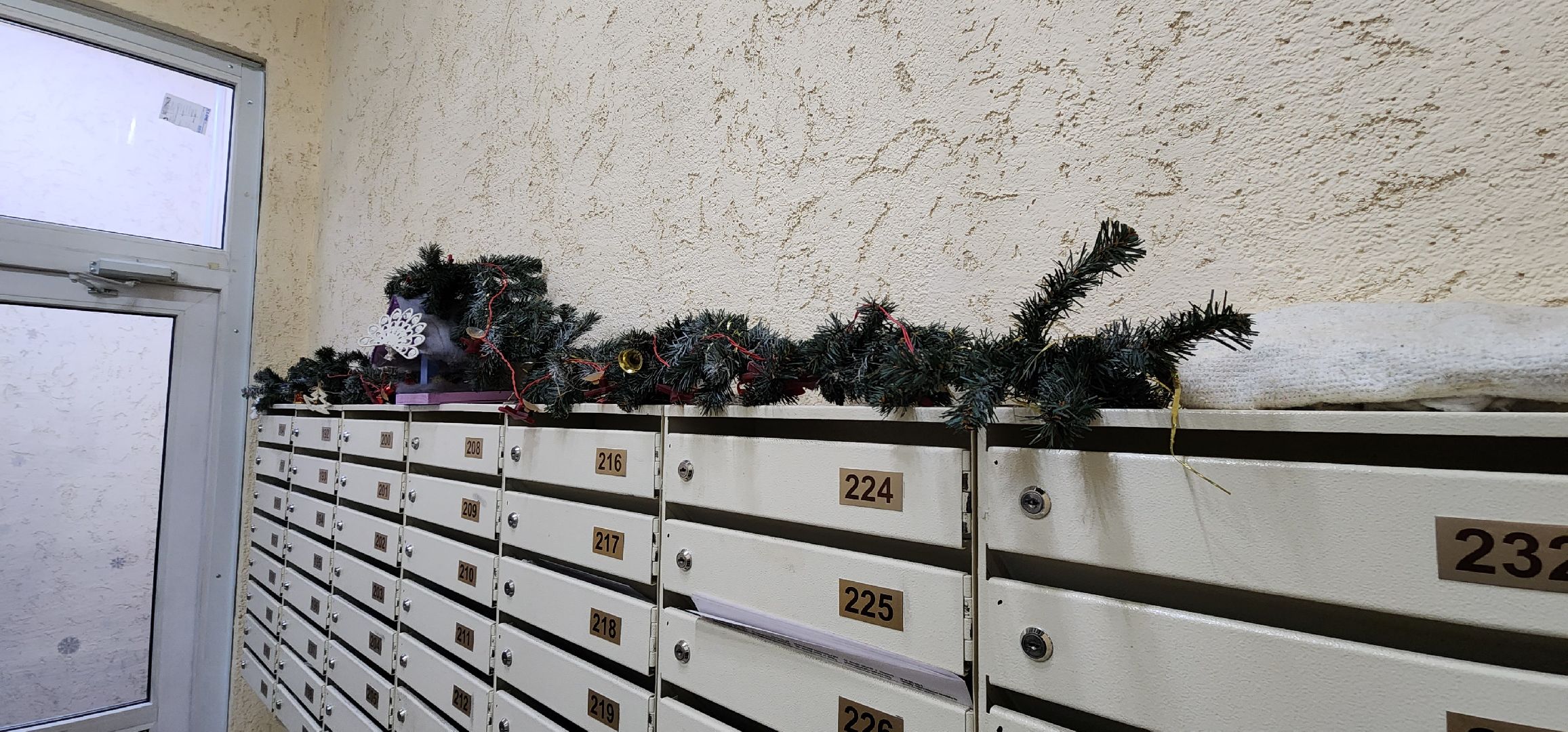 новогодний подъезд, праздничное настроение, Домодедово,