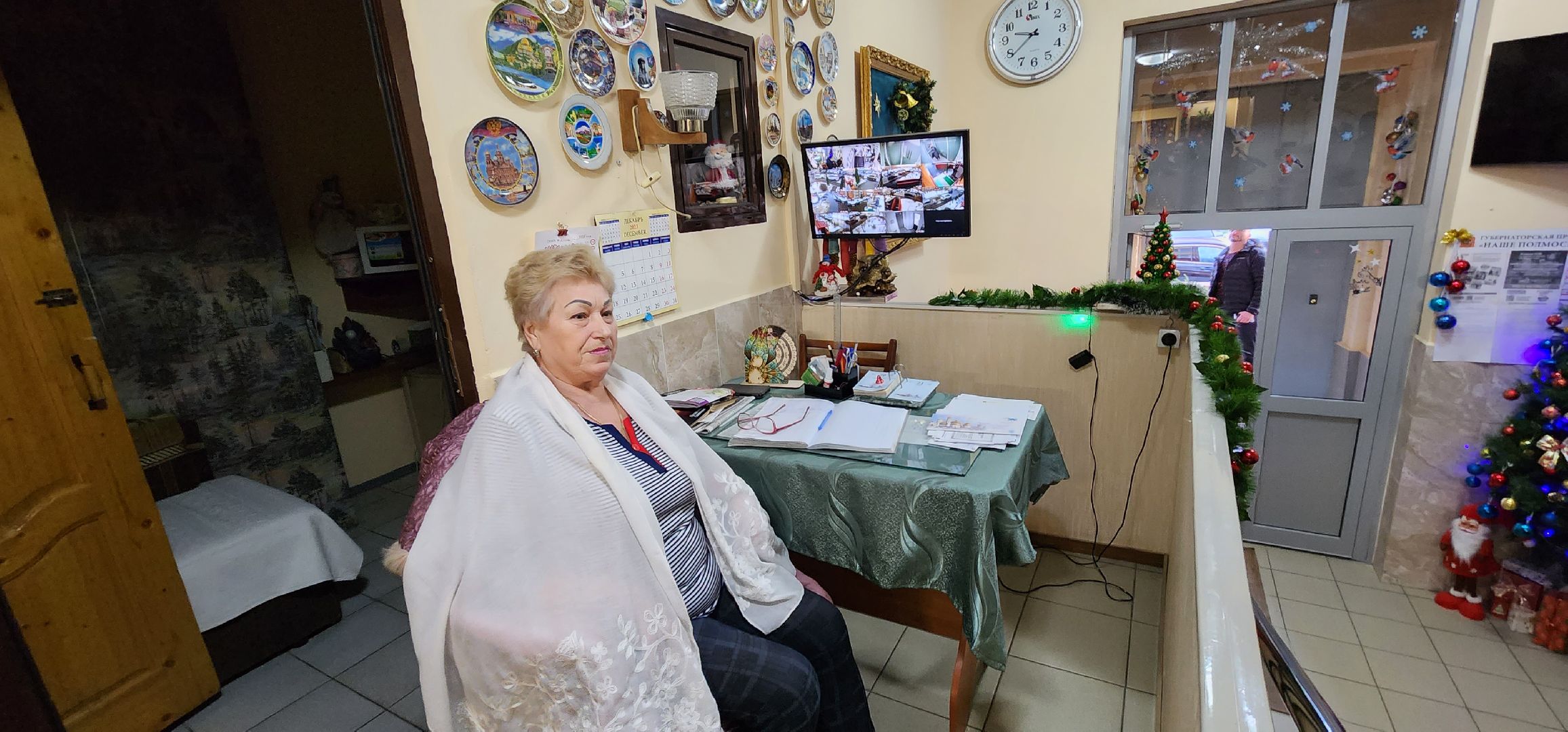 новогодний подъезд, праздничное настроение, Домодедово,