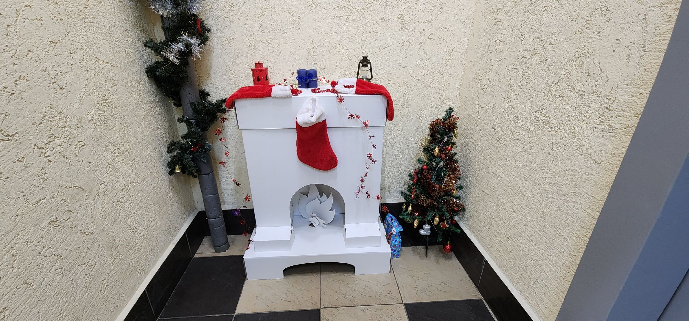 новогодний подъезд, праздничное настроение, Домодедово,