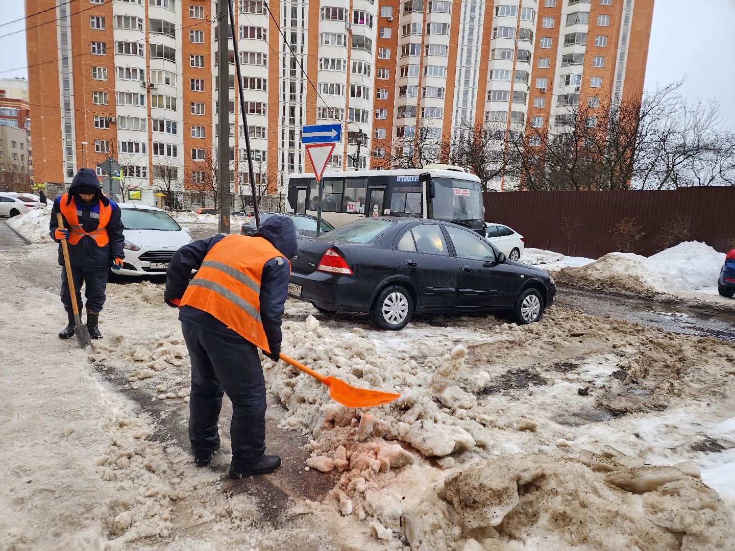 Уборка снега, Снег, Красногорск,