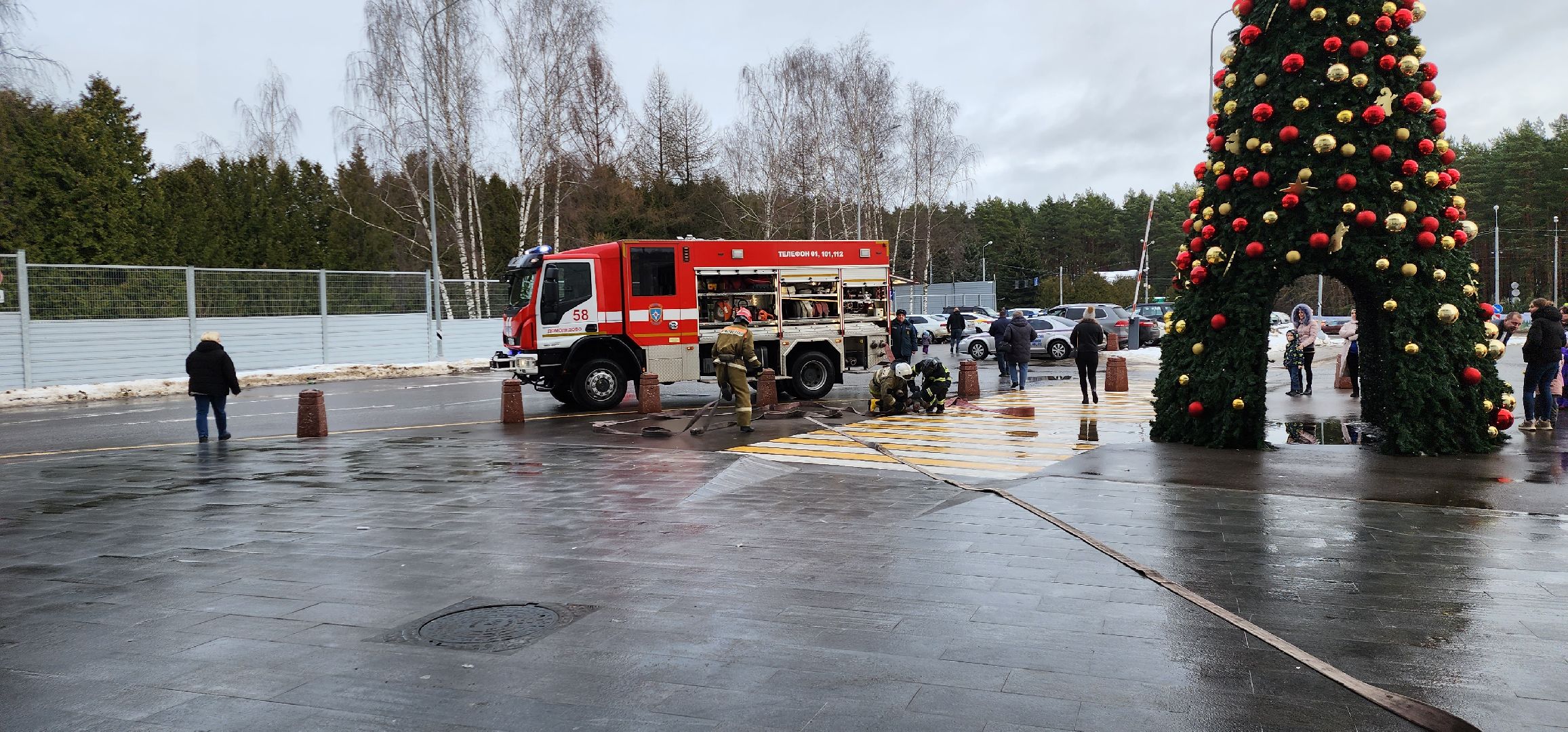 МЧС, учения пожарных, Эвакуация, Домодедово,