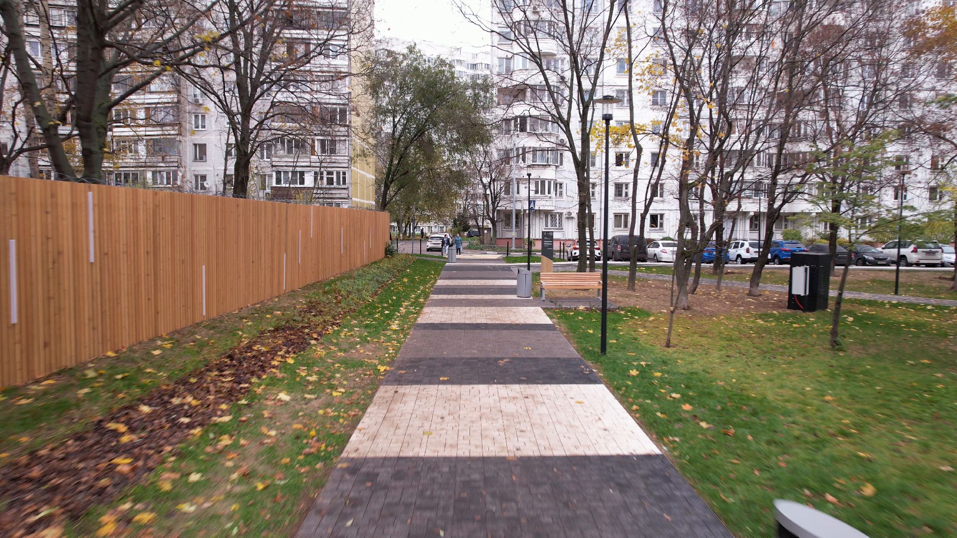 видео с коптера, сквер, котельники,