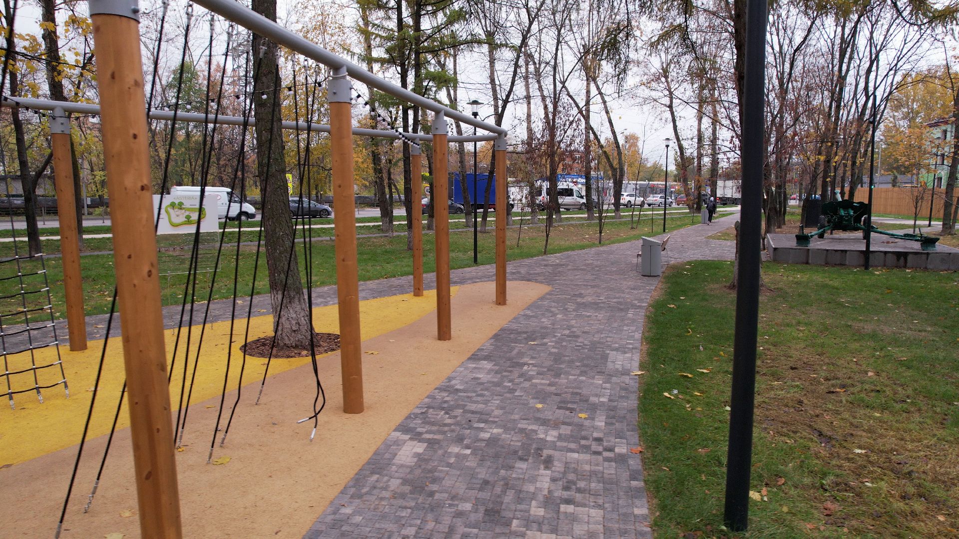 видео с коптера, сквер, котельники,