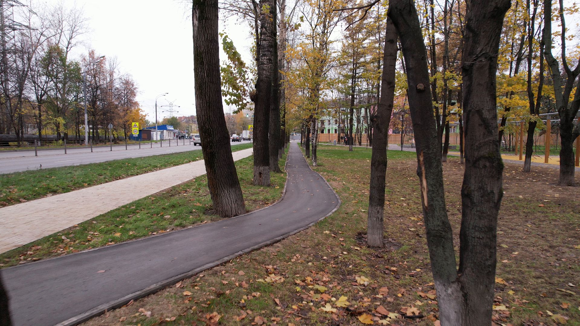 видео с коптера, сквер, котельники,