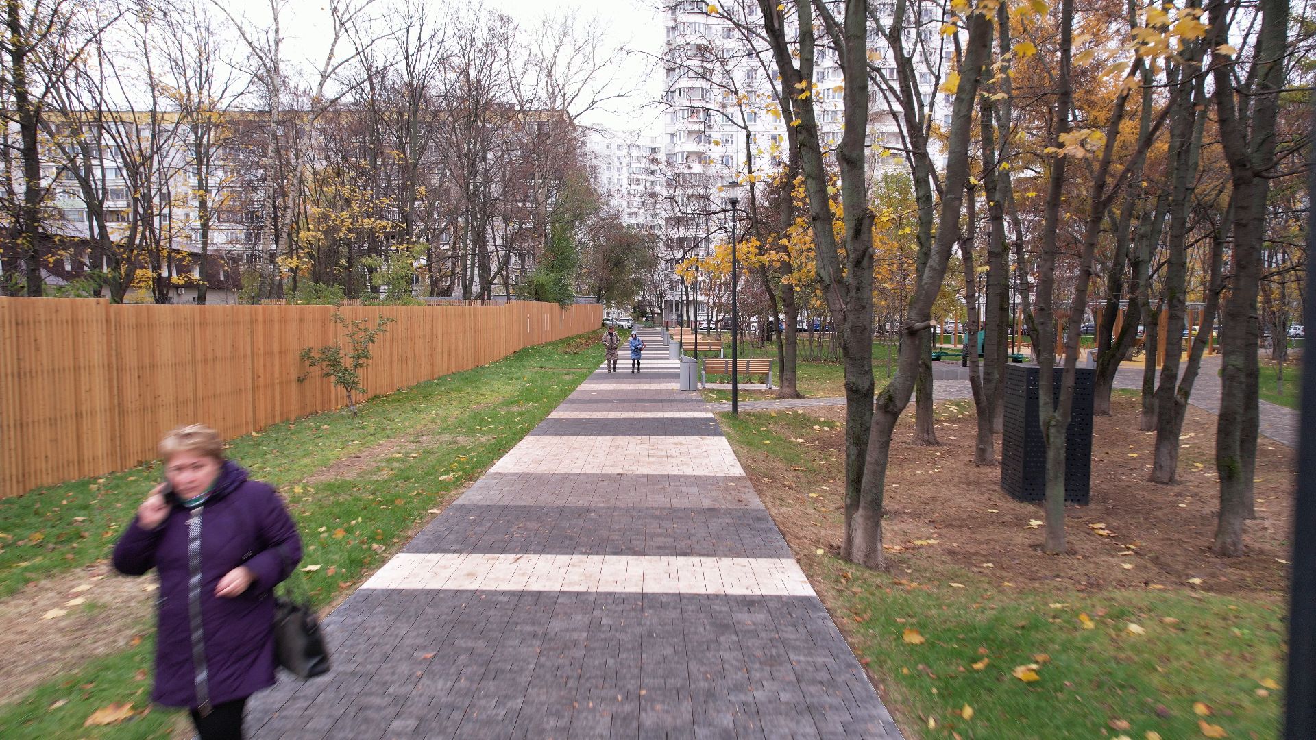 видео с коптера, сквер, котельники,