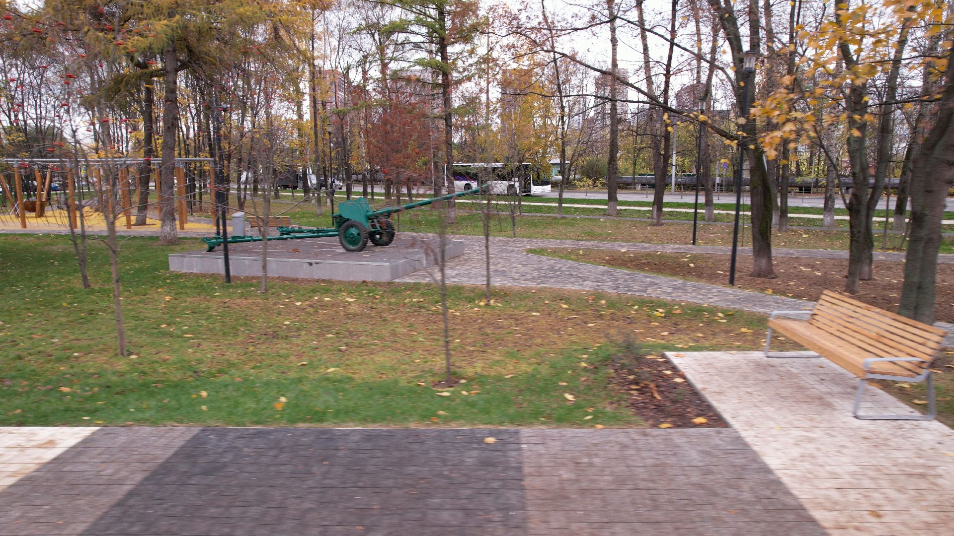 видео с коптера, сквер, котельники,