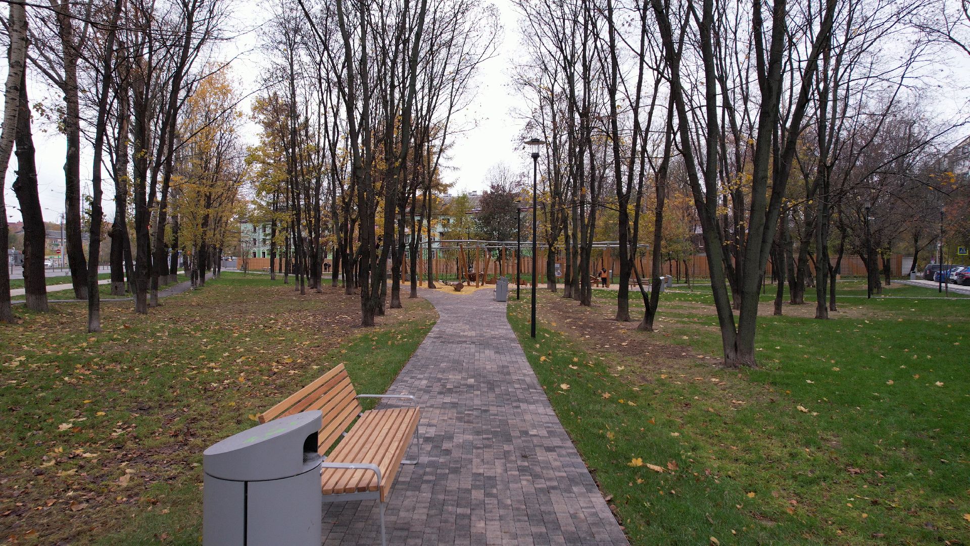 видео с коптера, сквер, котельники,