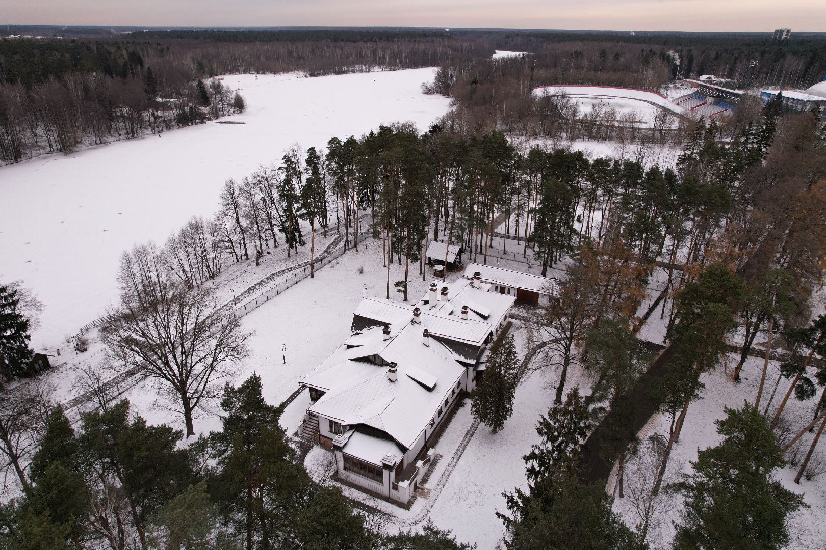 видео с коптера, ногинск, парк,