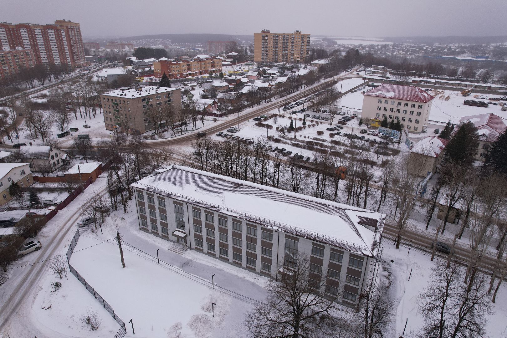 видео с коптера, медицина, колледж,