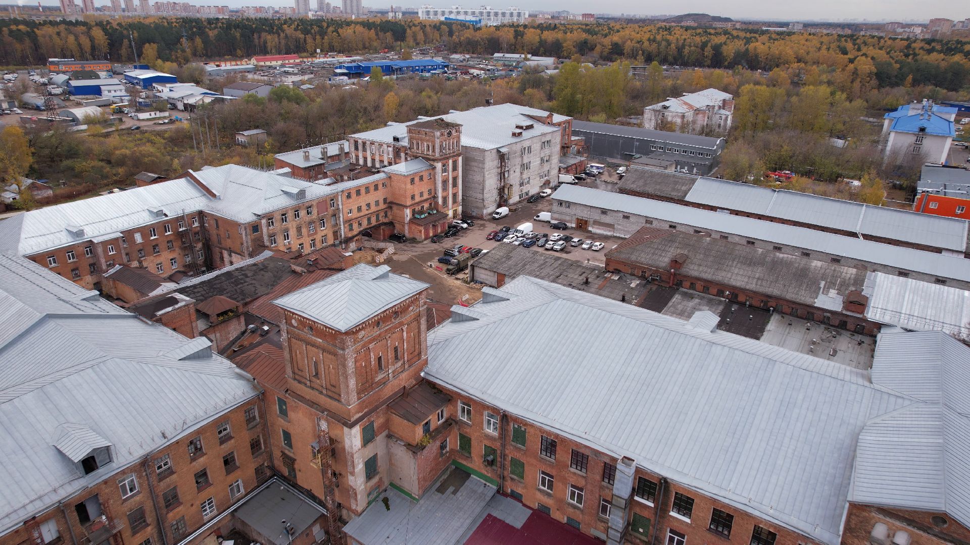 балашиха, фабрика, видео с коптера,