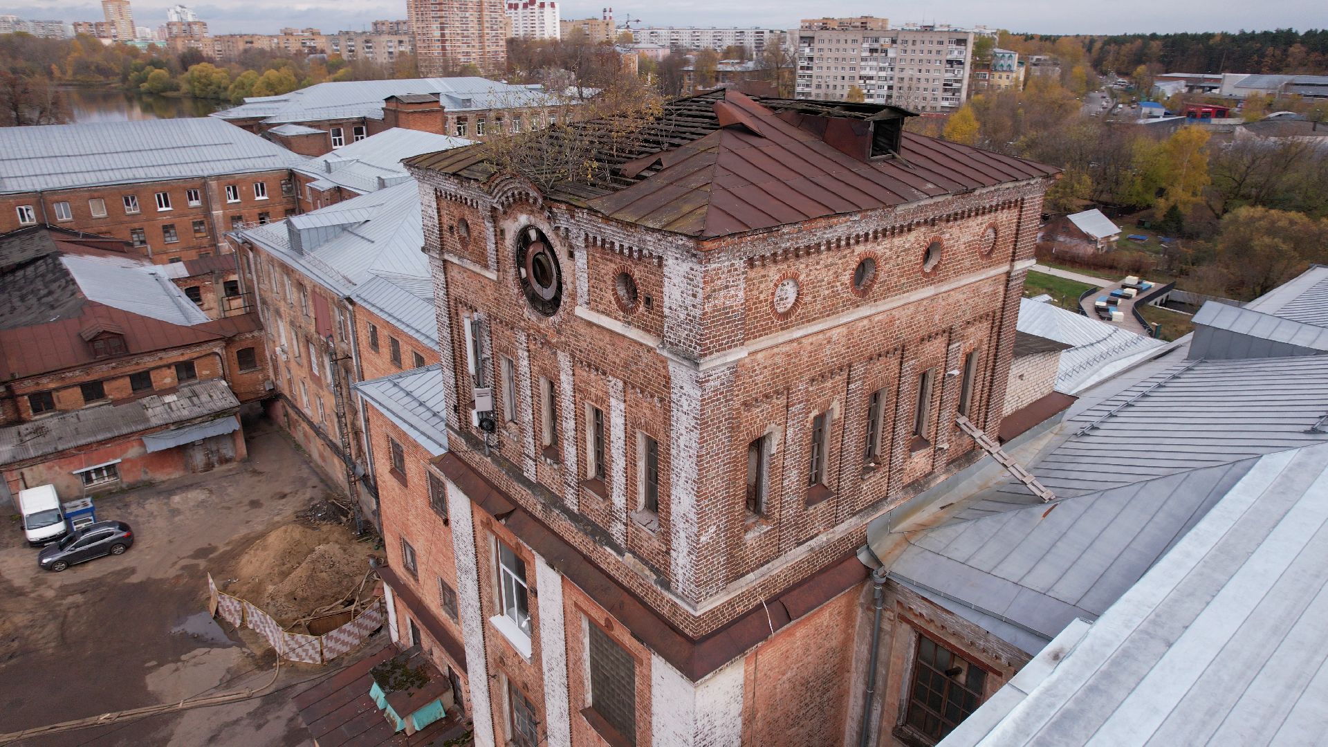 балашиха, фабрика, видео с коптера,