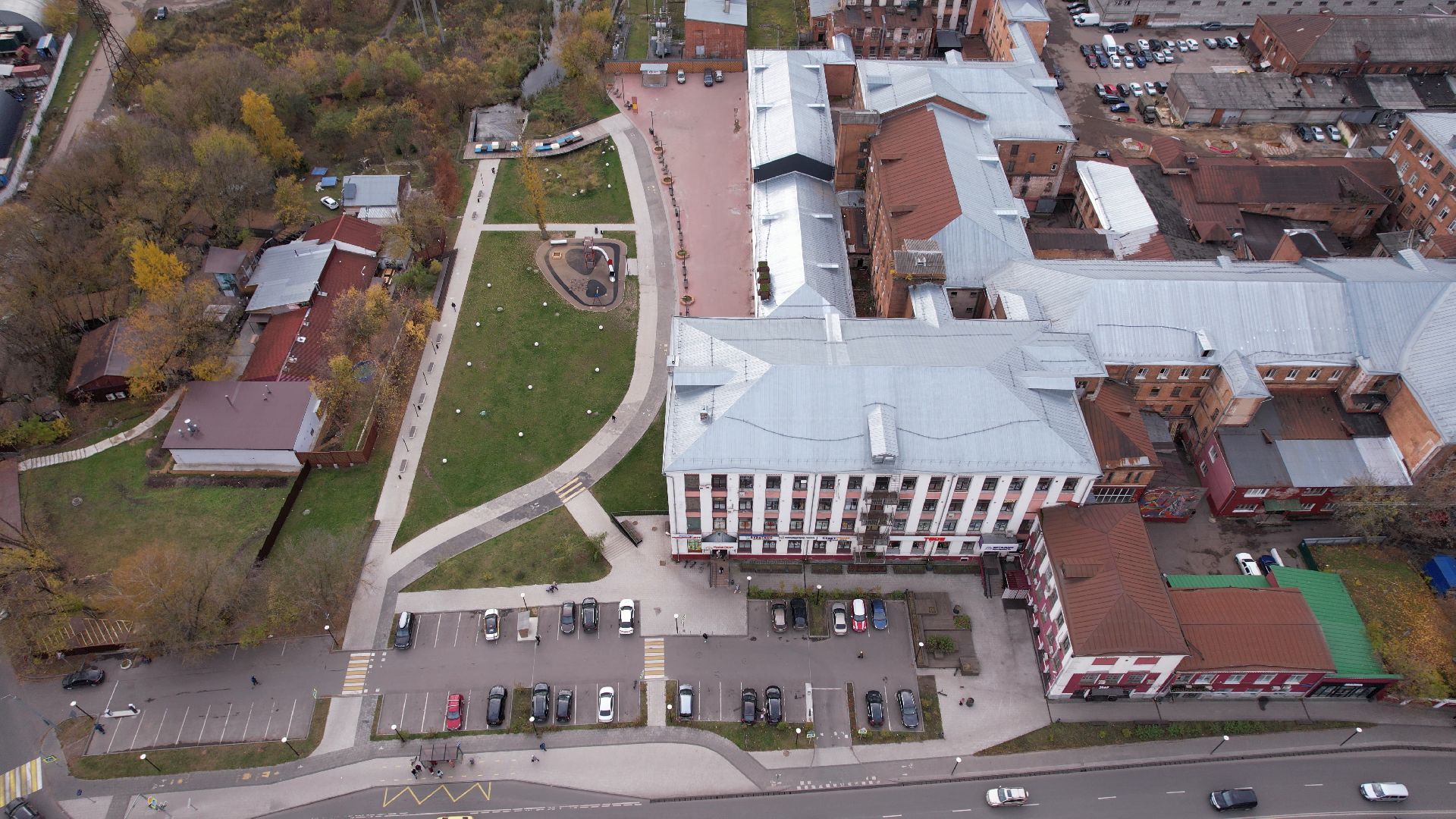 балашиха, фабрика, видео с коптера,