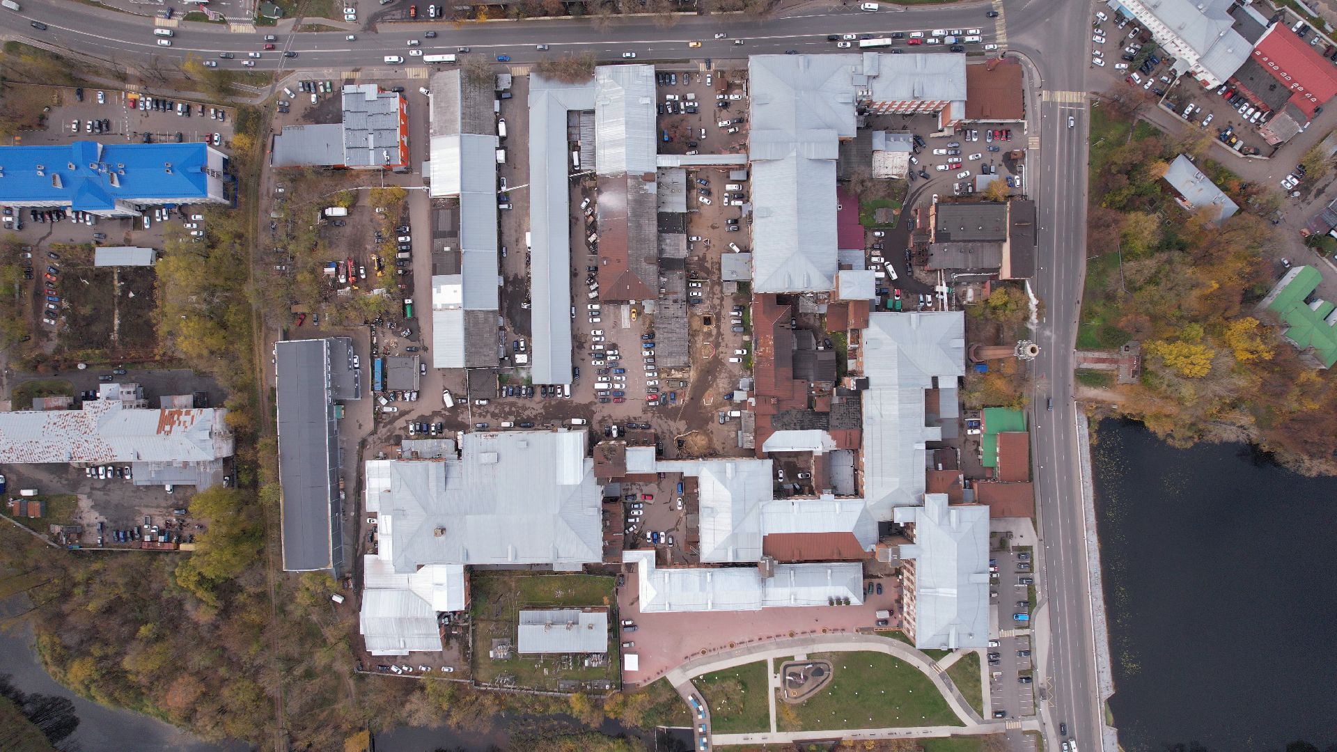 балашиха, фабрика, видео с коптера,