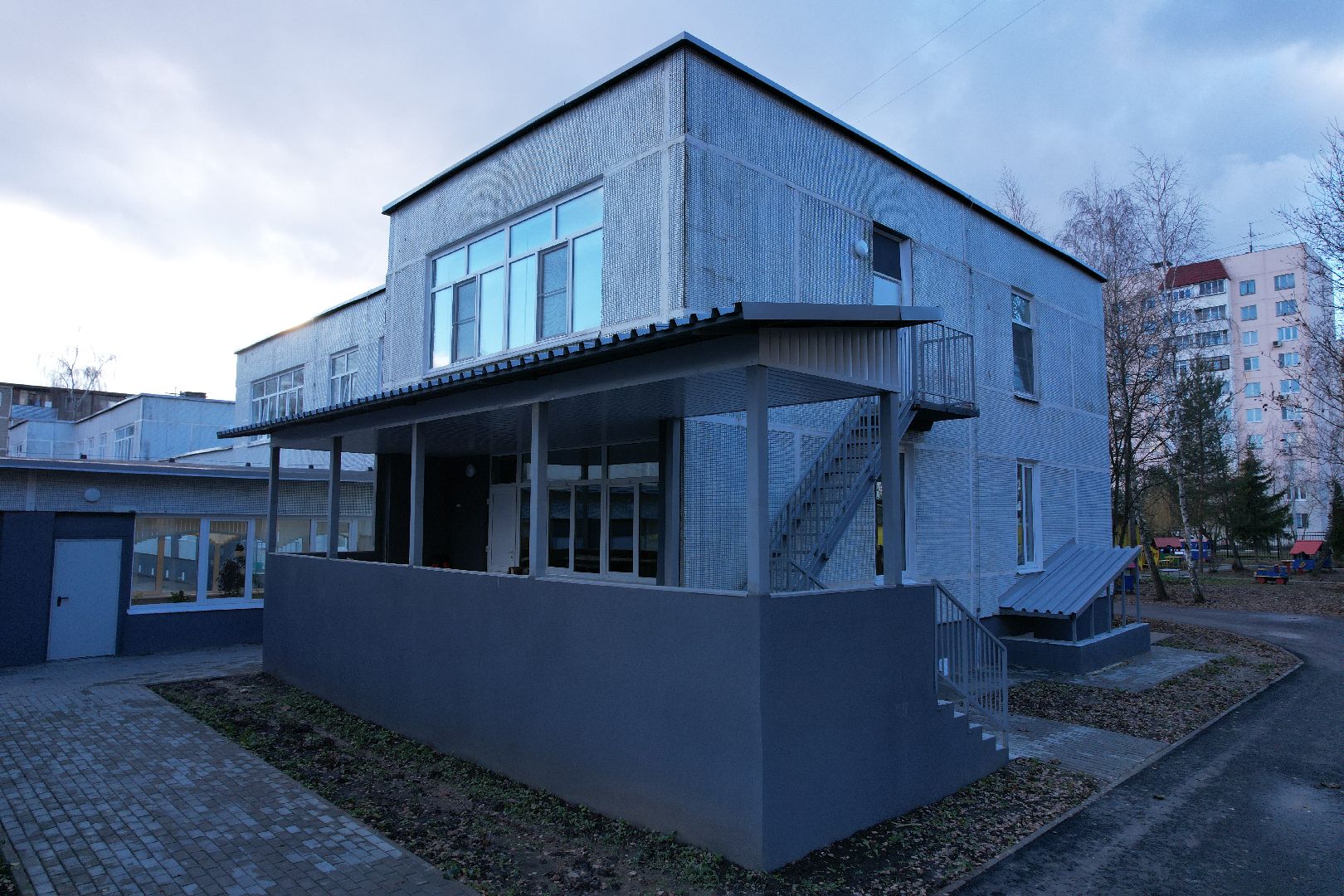 видео с коптера, школа, садик, серпухов,