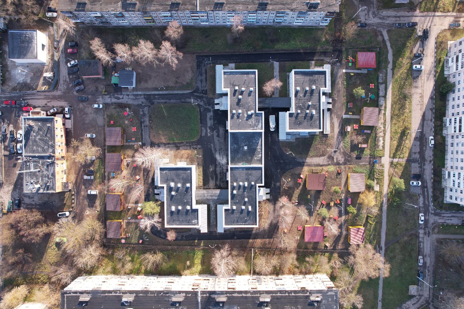 видео с коптера, школа, садик, серпухов,