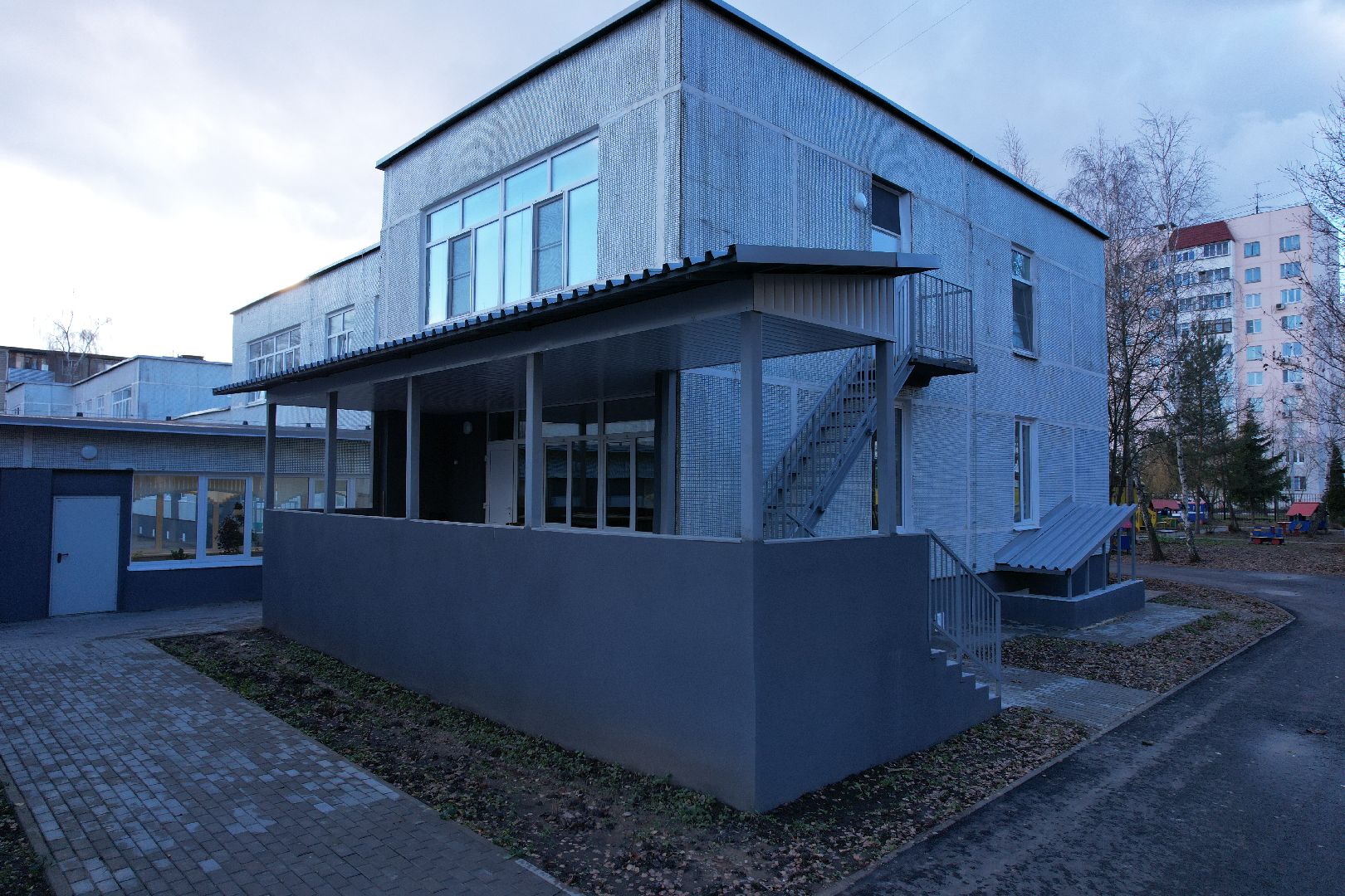 видео с коптера, школа, садик, серпухов,