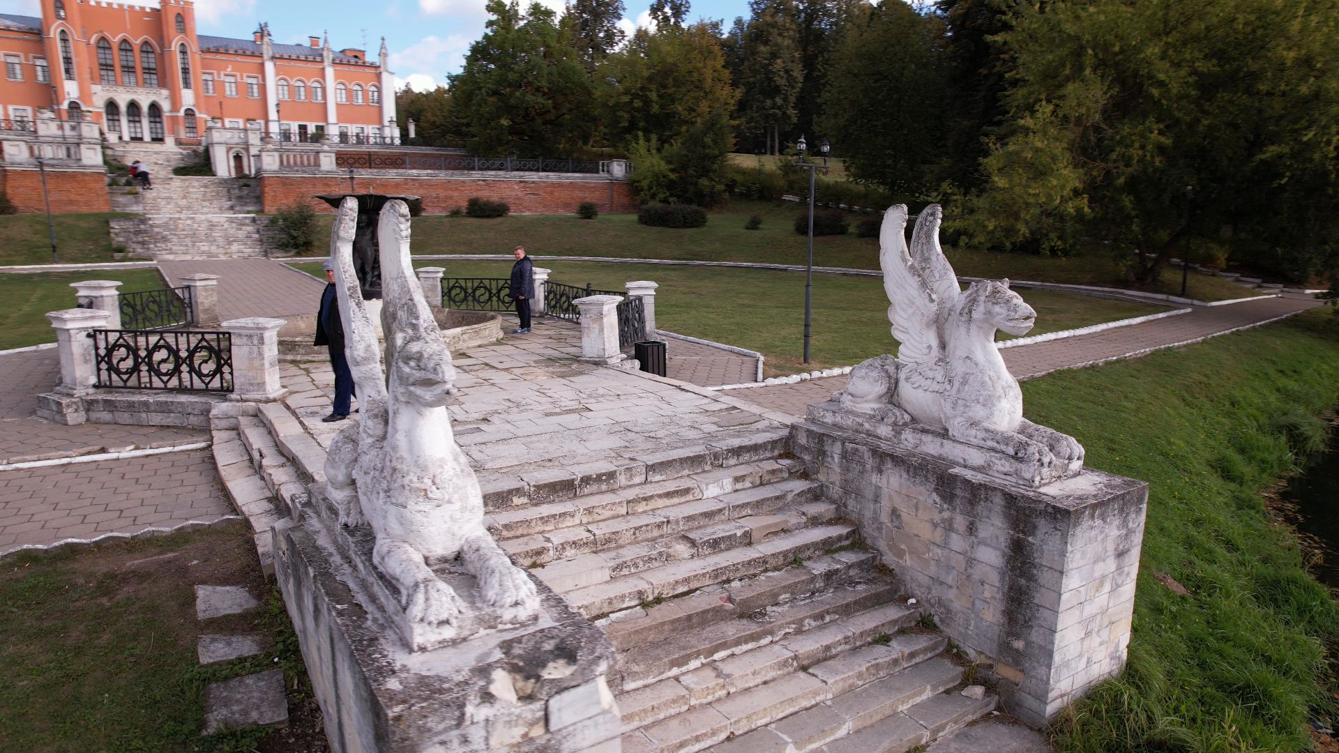 видео с коптера, марфино, усадьба,