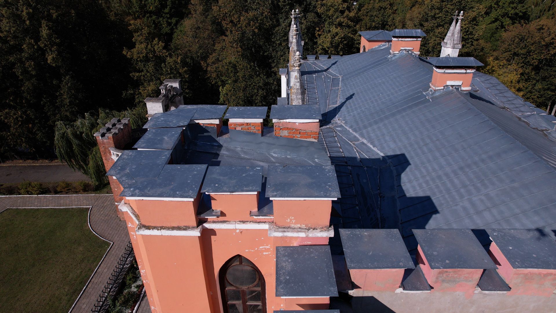 видео с коптера, марфино, усадьба,