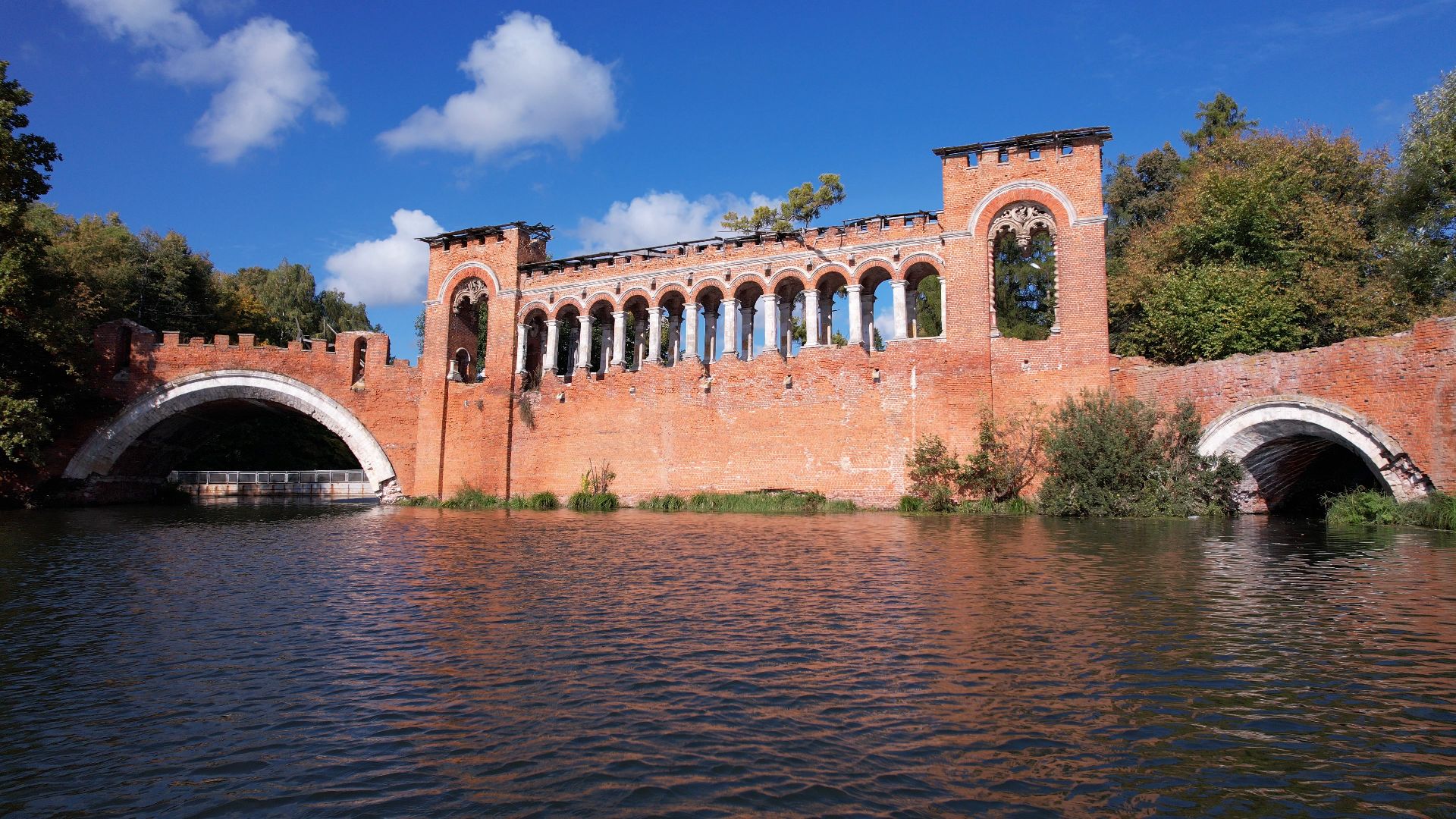 видео с коптера, марфино, усадьба,