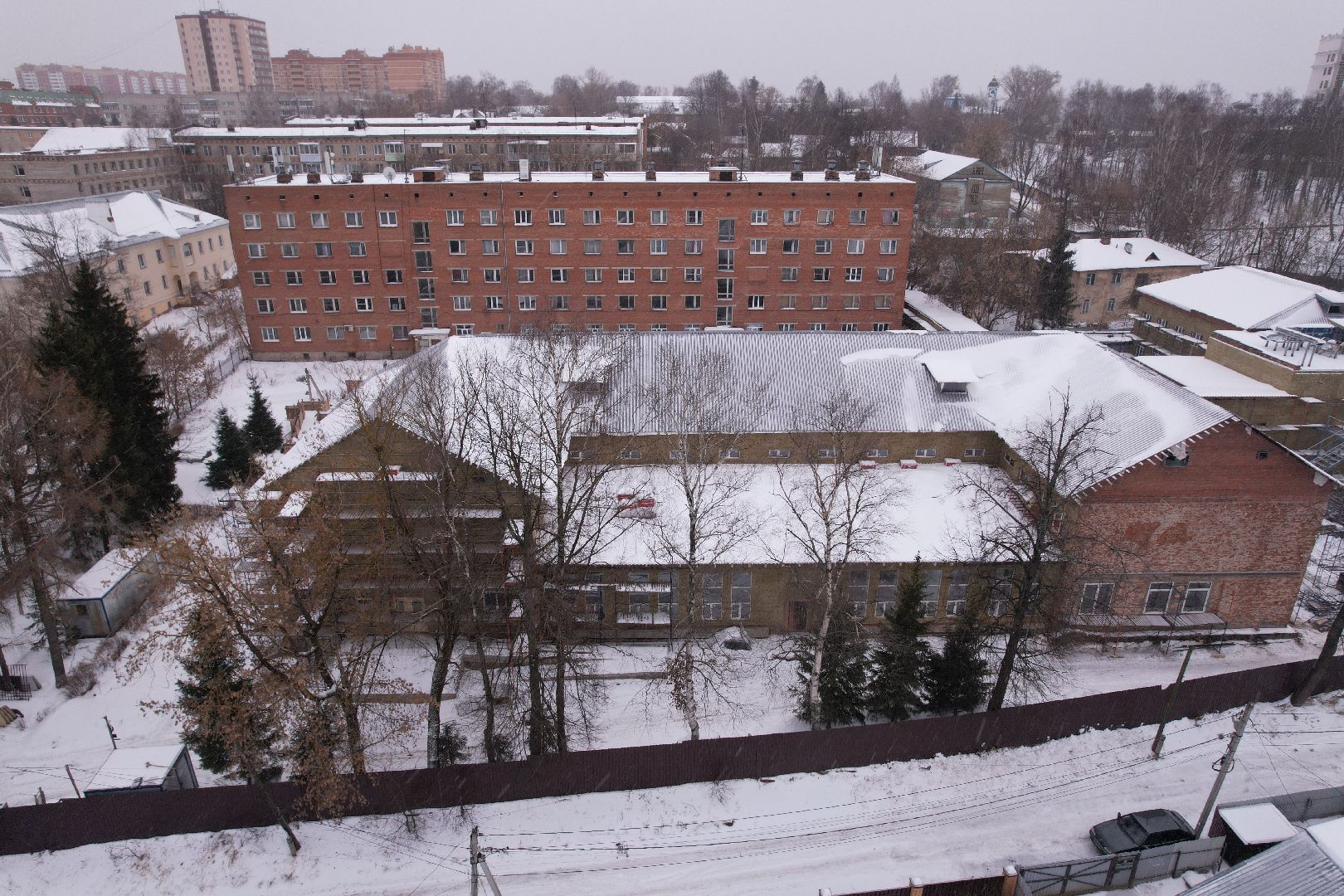 видео с коптера, техникум, дмитров,