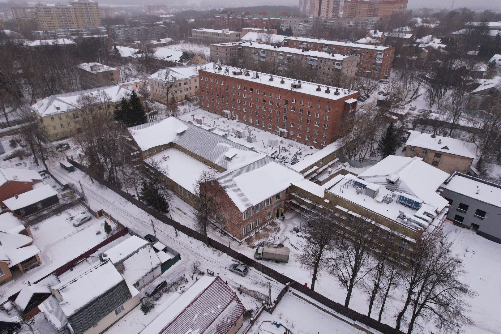 видео с коптера, техникум, дмитров,