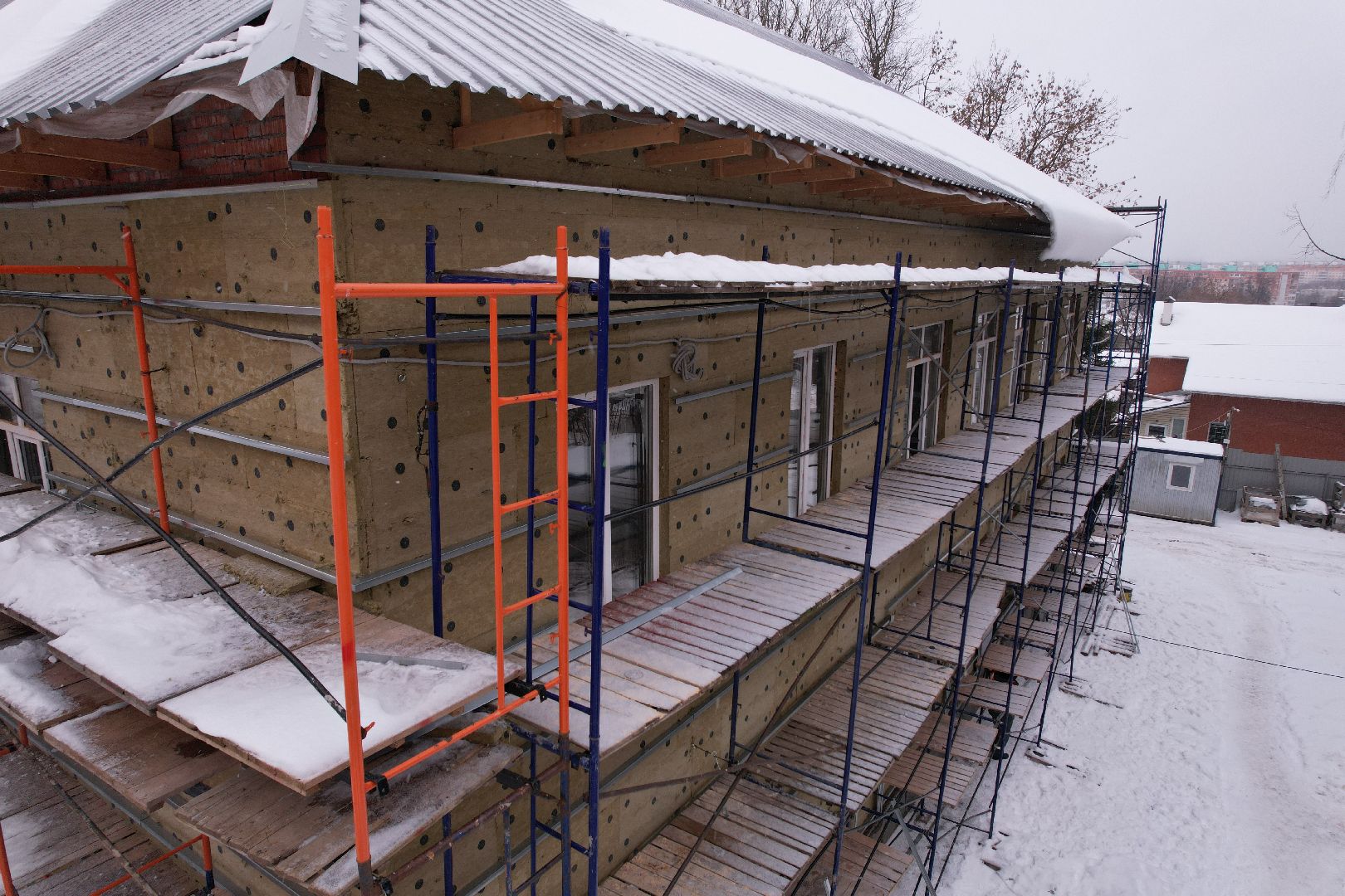 видео с коптера, техникум, дмитров,