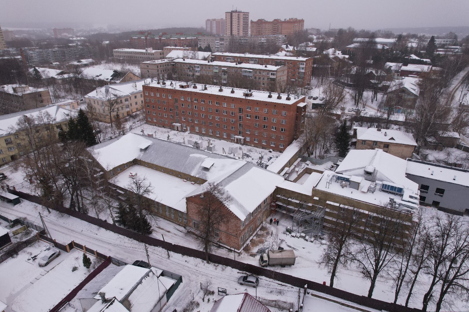 видео с коптера, техникум, дмитров,