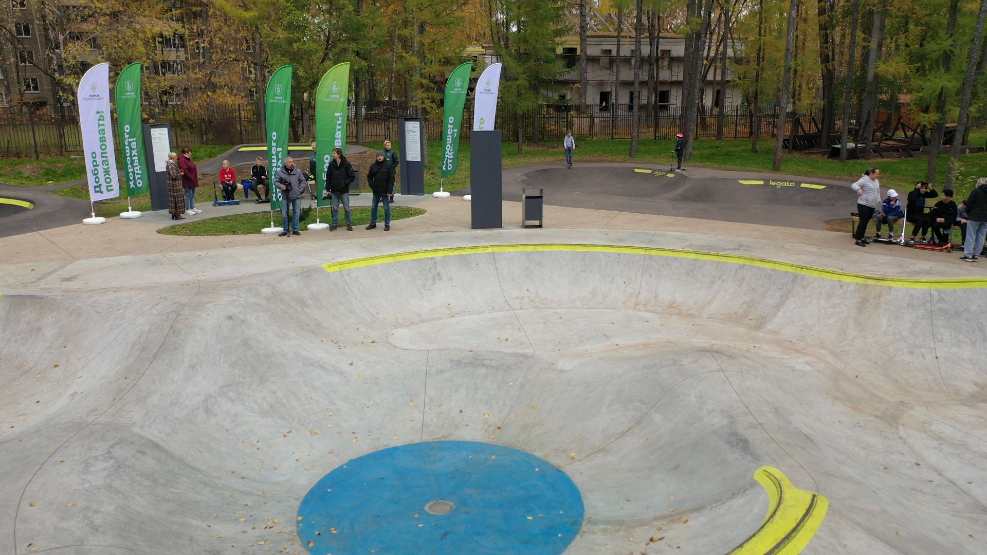 видео с коптера, парк, москворецкий,
