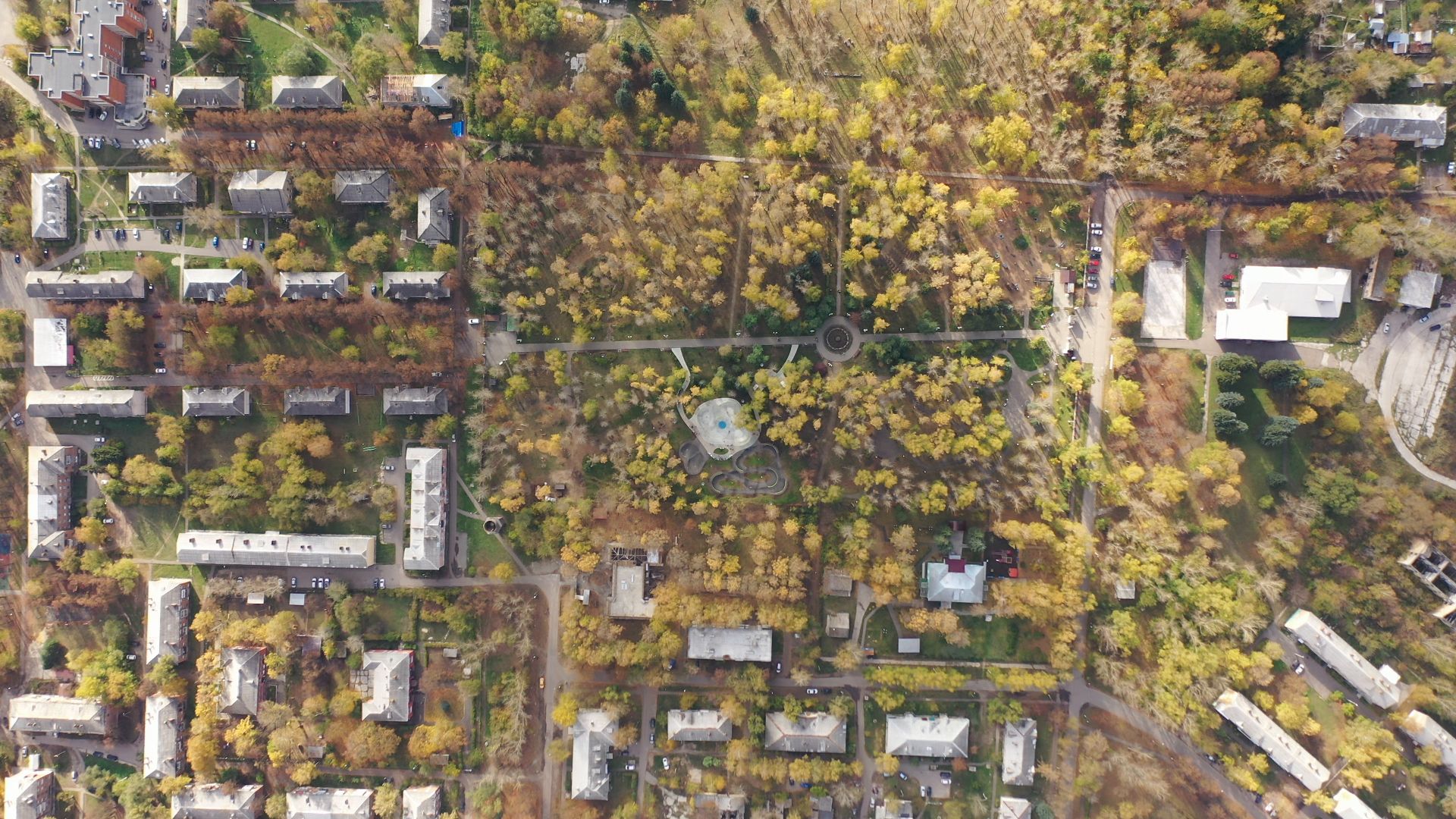 видео с коптера, парк, москворецкий,