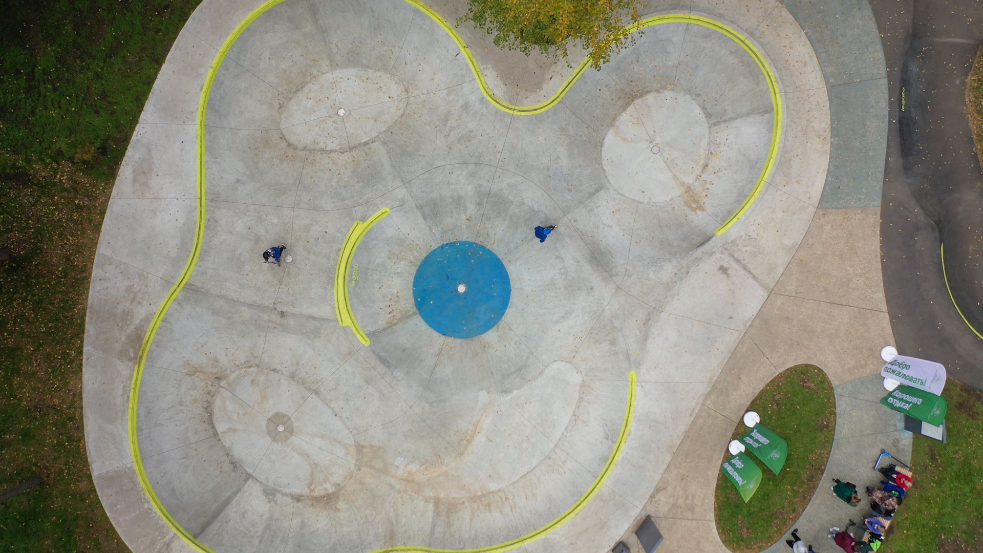 видео с коптера, парк, москворецкий,