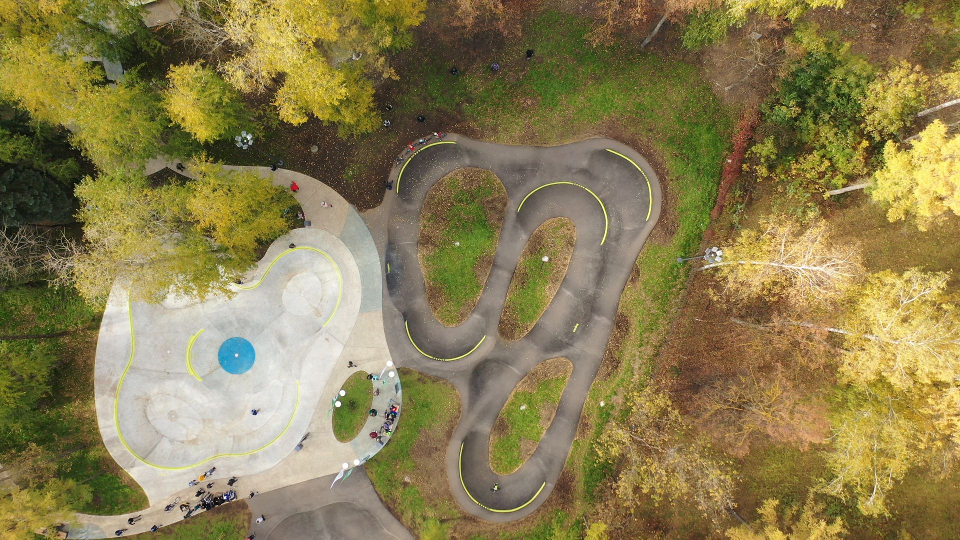 видео с коптера, парк, москворецкий,