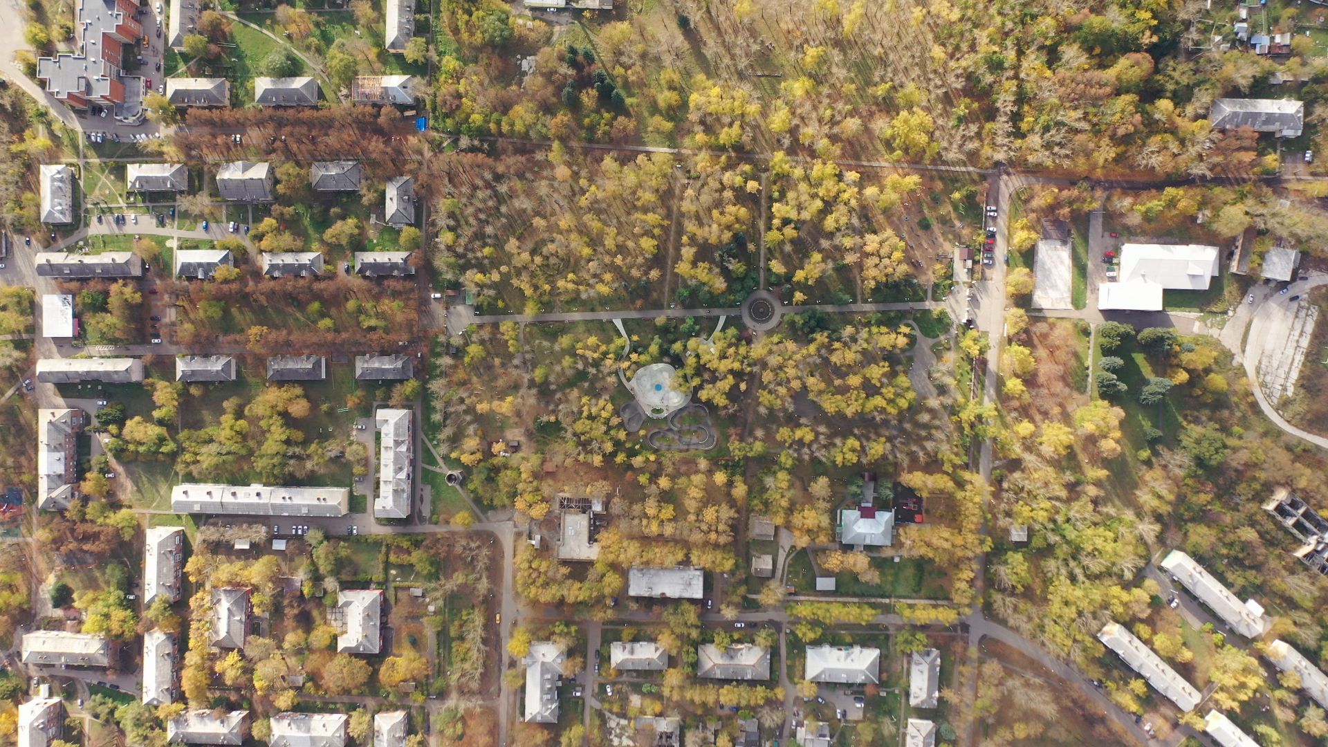 видео с коптера, парк, москворецкий,