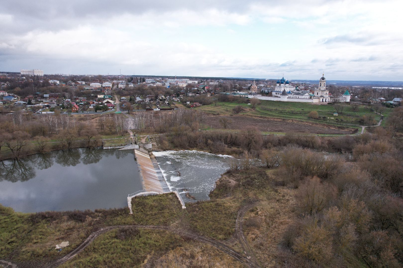 видео с коптера, парк, принарский,