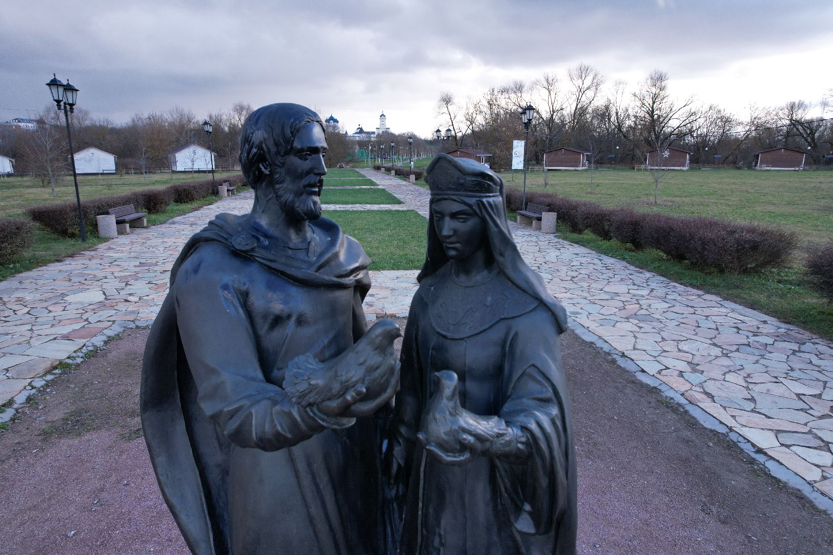 видео с коптера, парк, принарский,