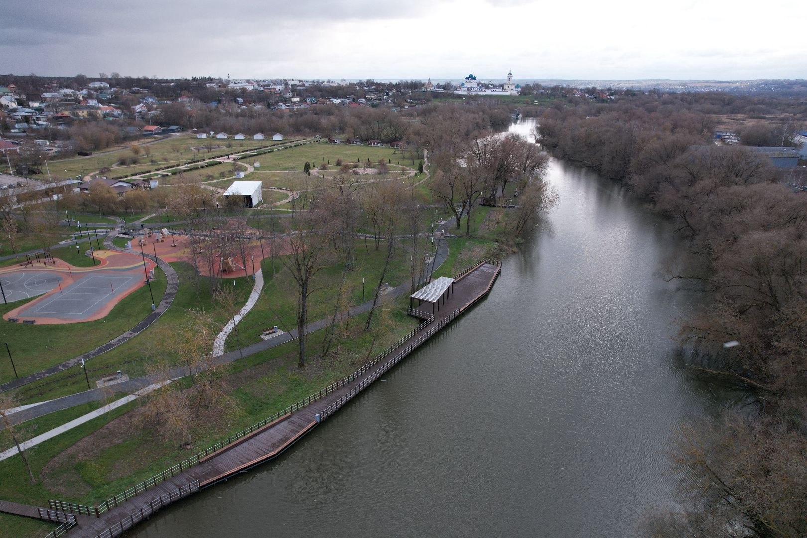 видео с коптера, парк, принарский,