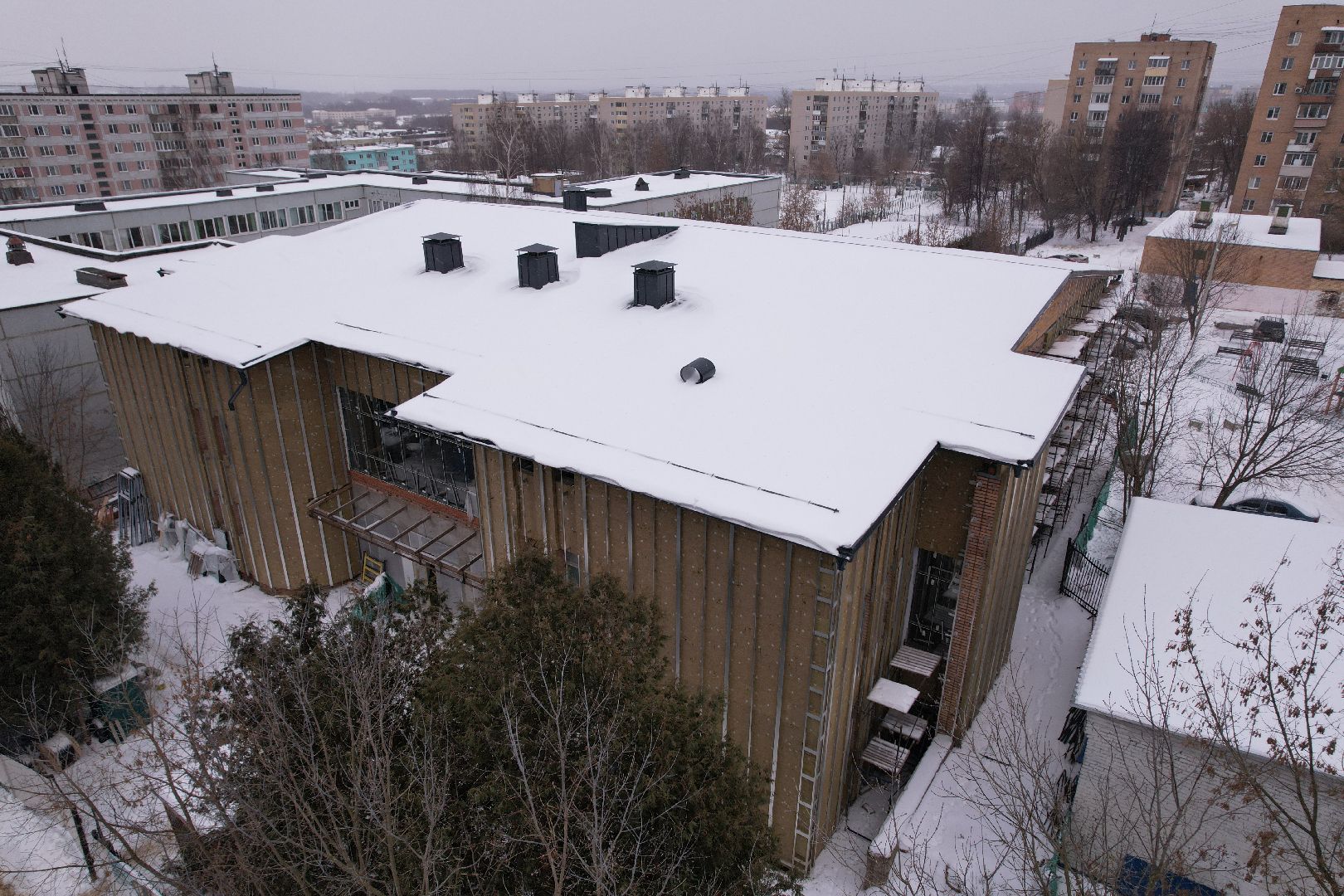 бриз, видео с коптера, бассейн,