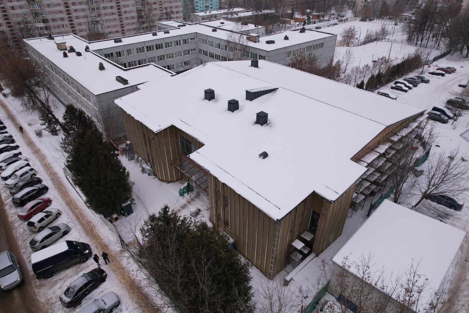 бриз, видео с коптера, бассейн,