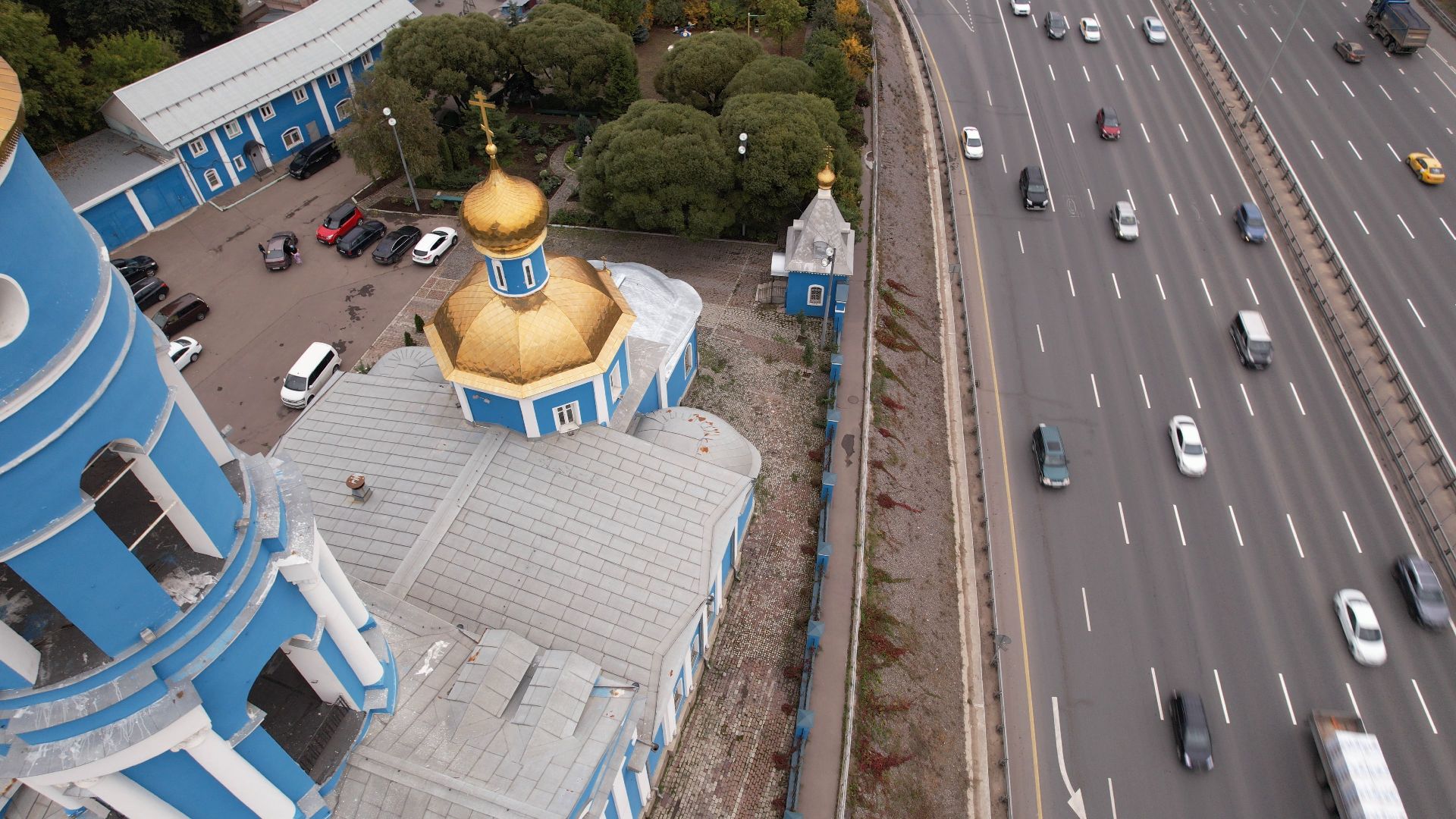 видео с коптера, храм, мытищи,