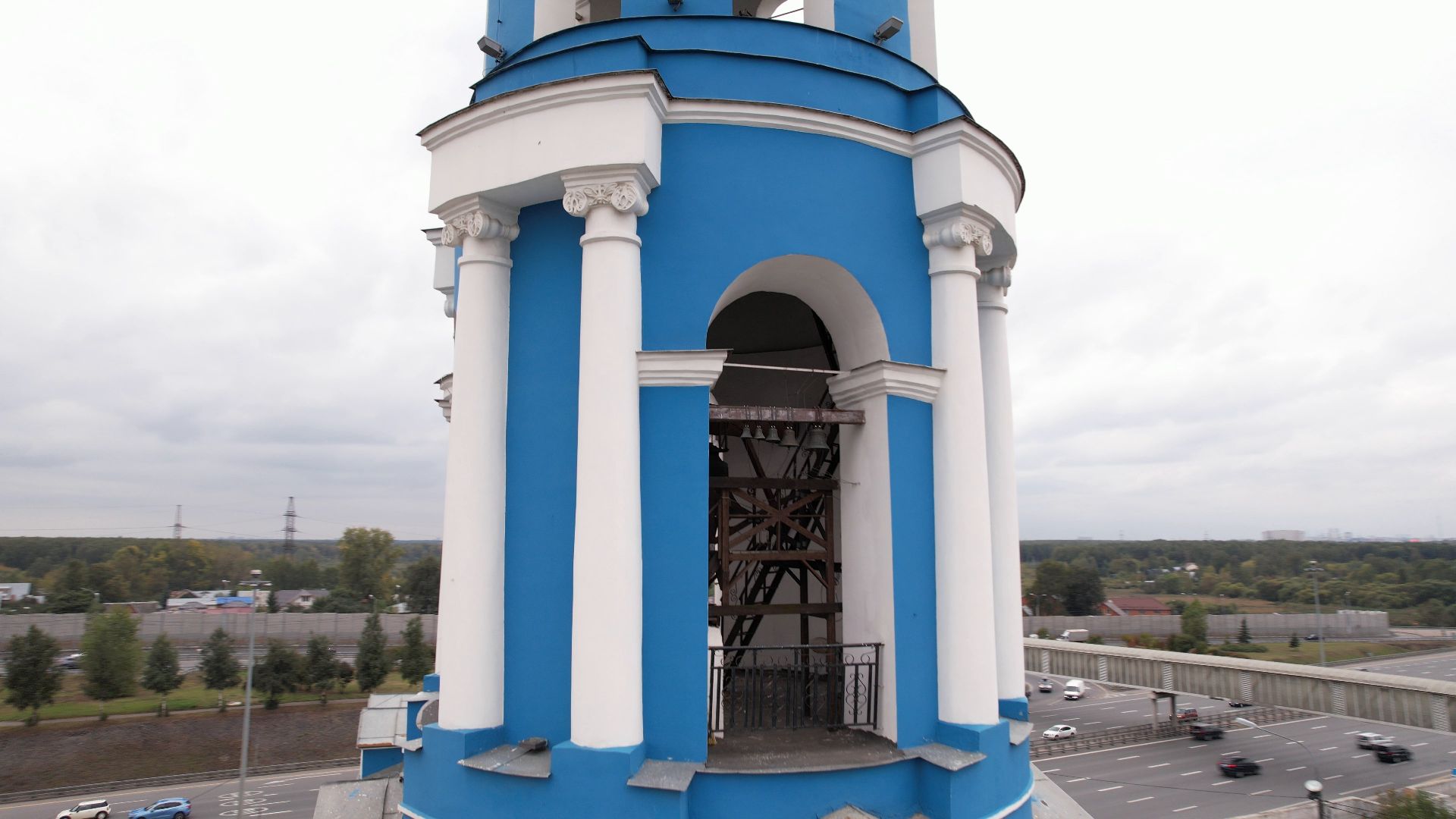 видео с коптера, храм, мытищи,