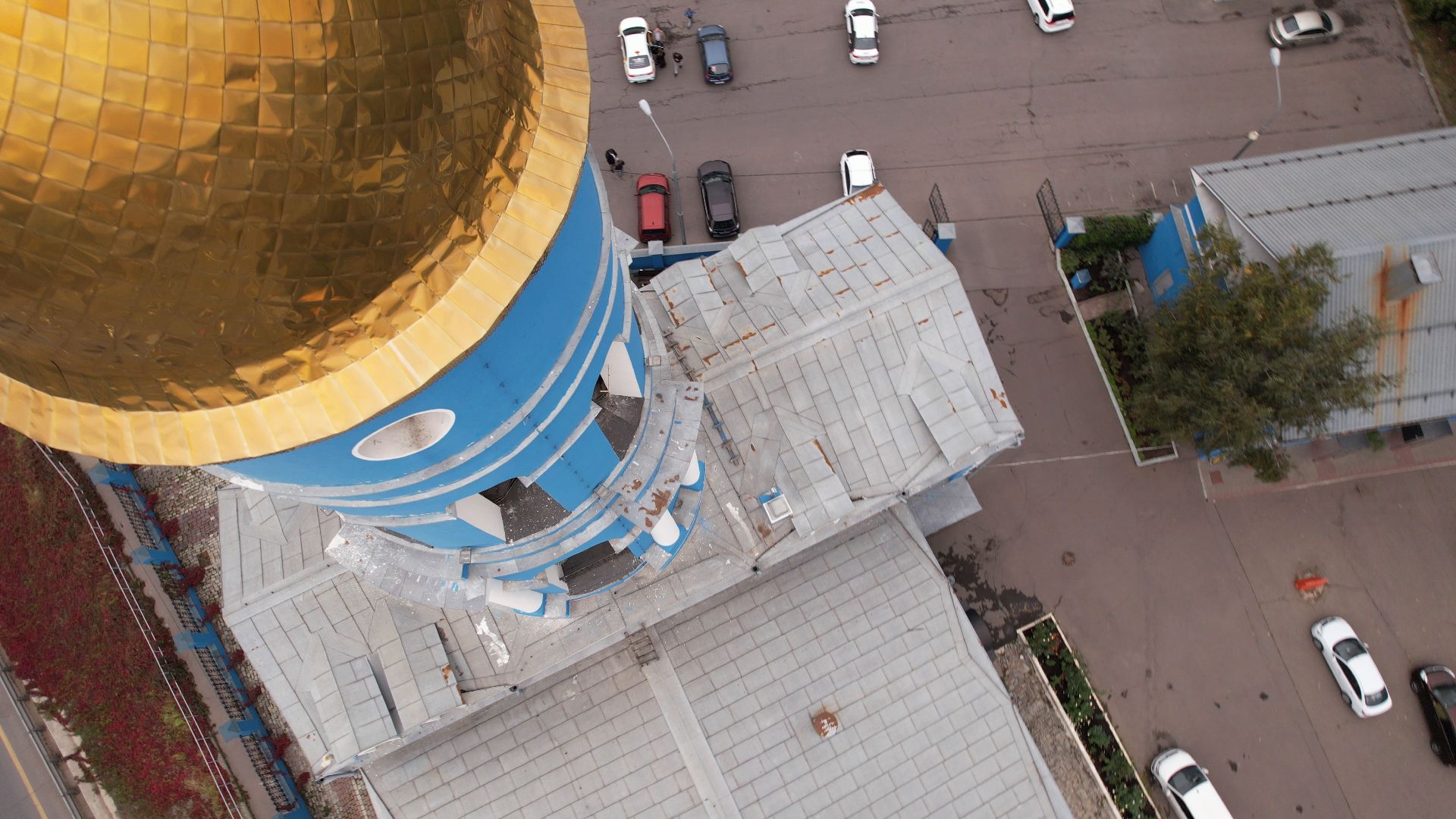 видео с коптера, храм, мытищи,