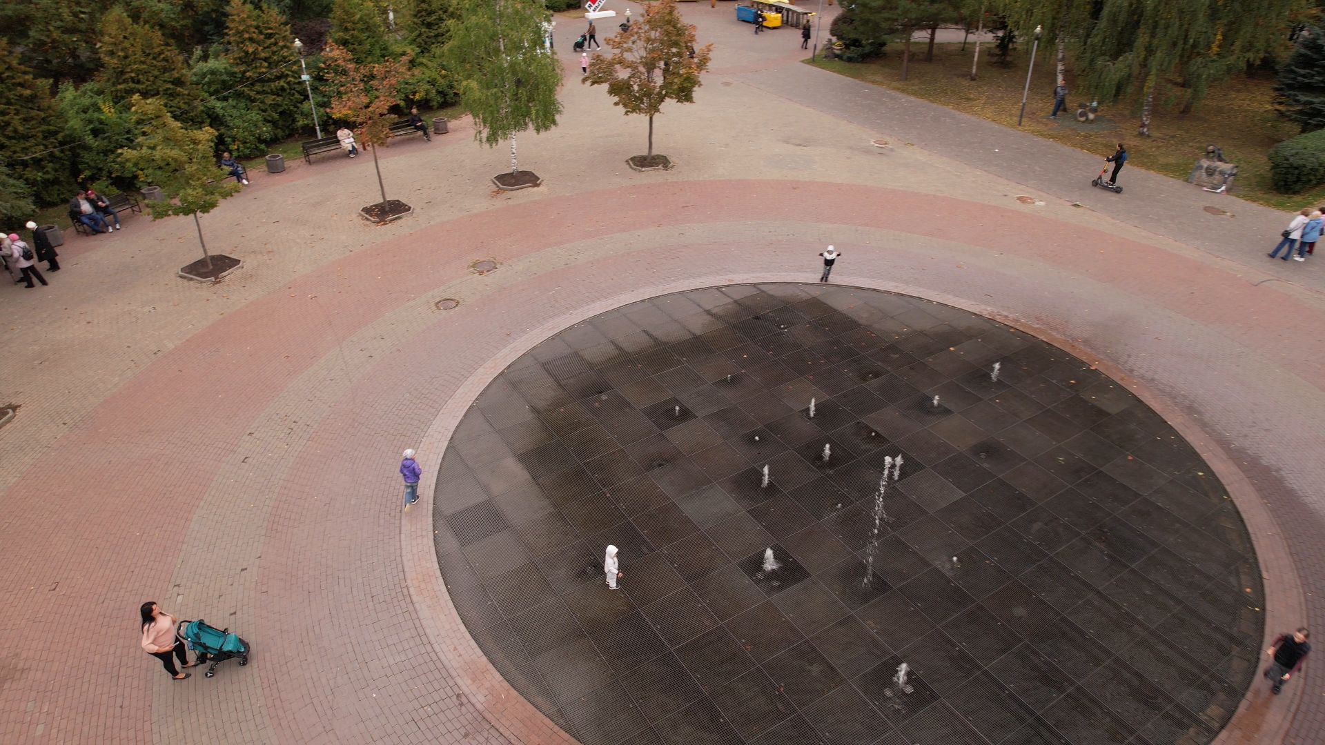 видео с коптера, парк, мытищи,