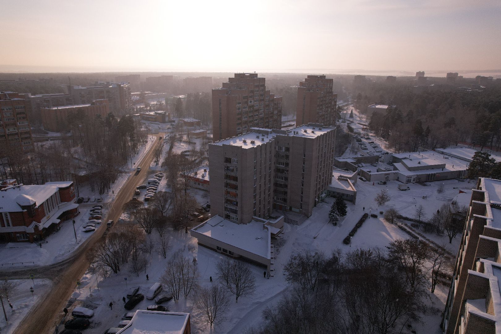 видео с коптера,