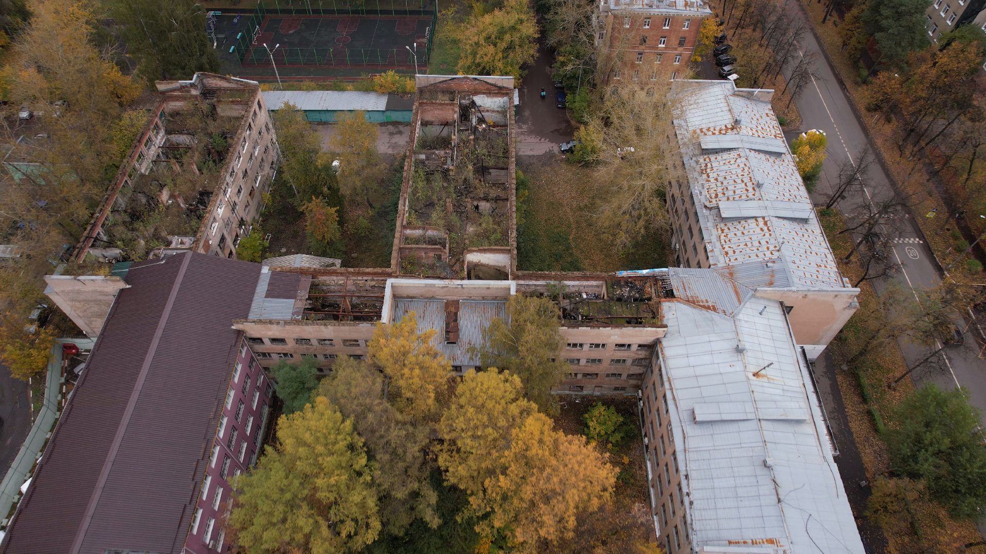 видео с коптера,