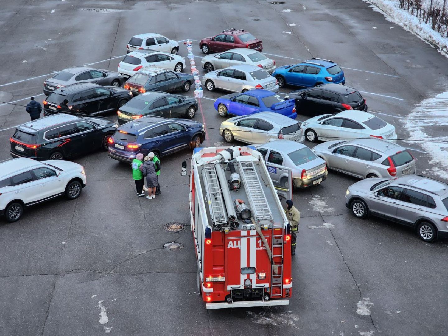 мытищи, новый год, молодежный центр импульс, флешмоб, Автофлешмоб,