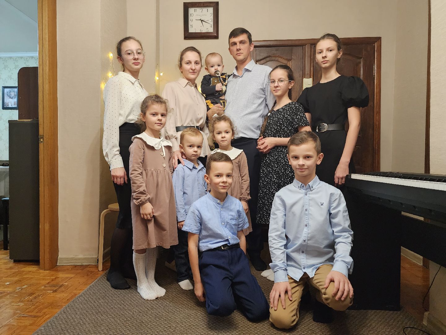 многодетная семья, глава округа, Поздравление, Снмья, Новый год,