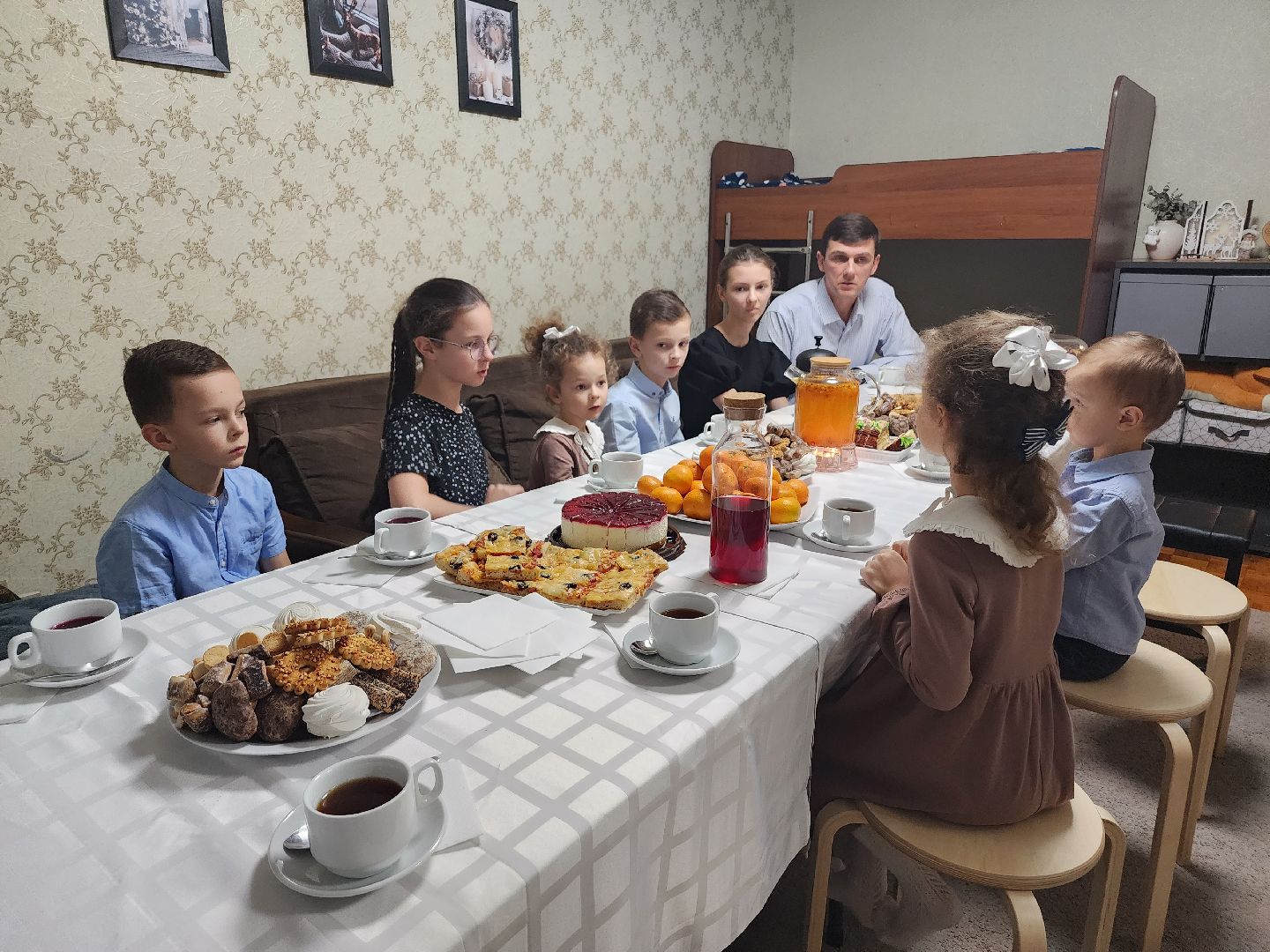 многодетная семья, глава округа, Поздравление, Снмья, Новый год,